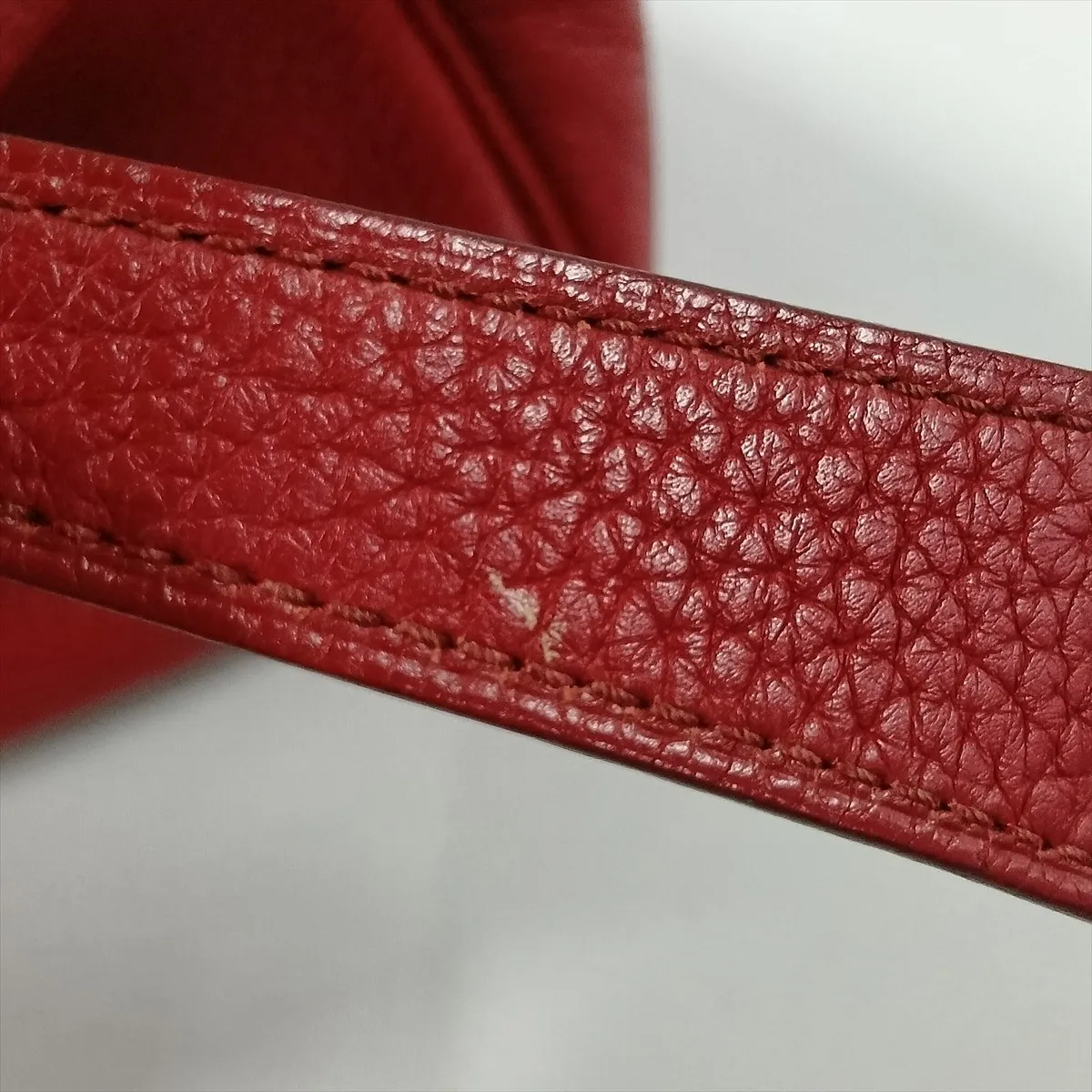 Lindy 34, Taurillon Clemence leather, Rouge Garance, silver hardware. P: 2012 — view 14