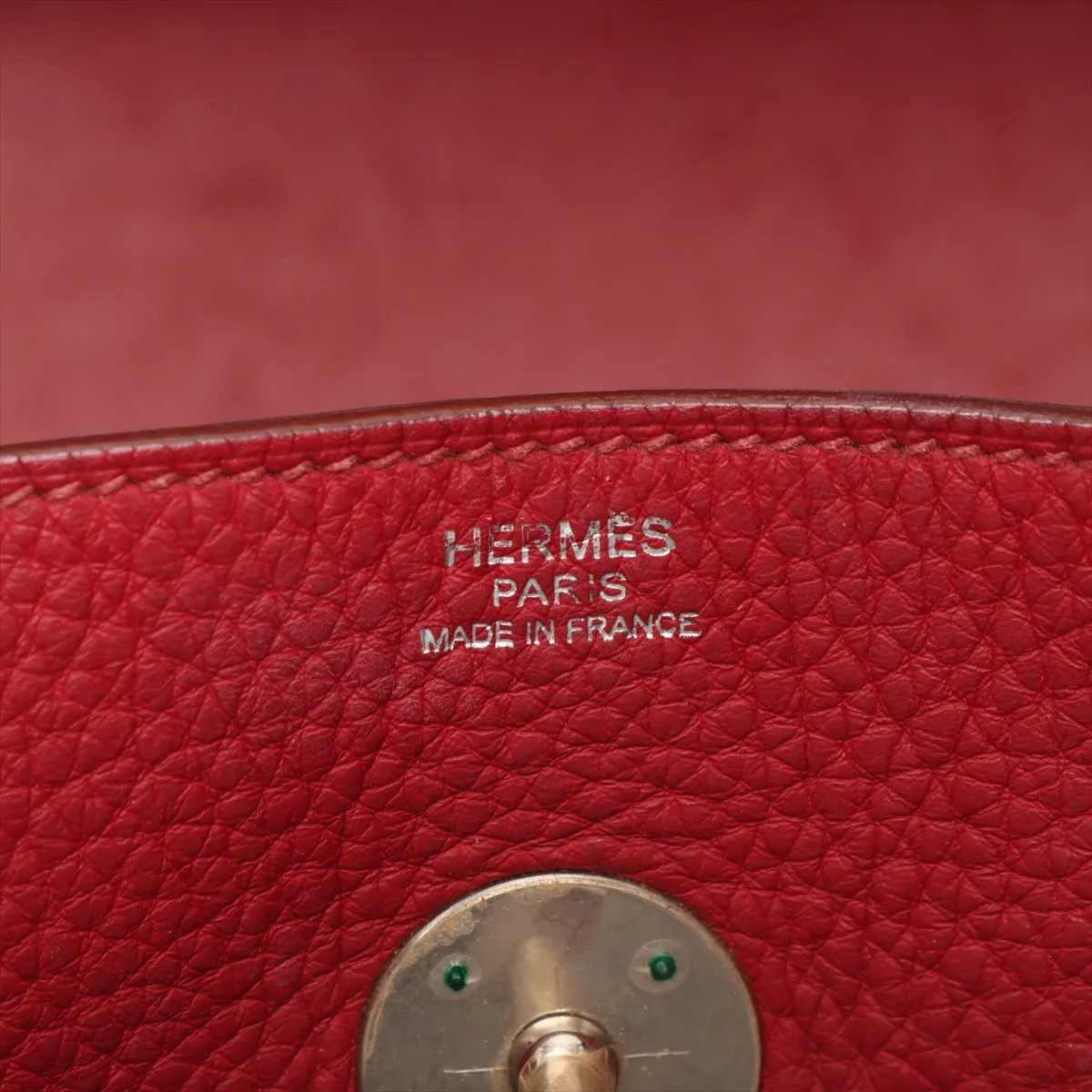 Lindy 34, Taurillon Clemence leather, Rouge Garance, silver hardware. P: 2012 — view 7