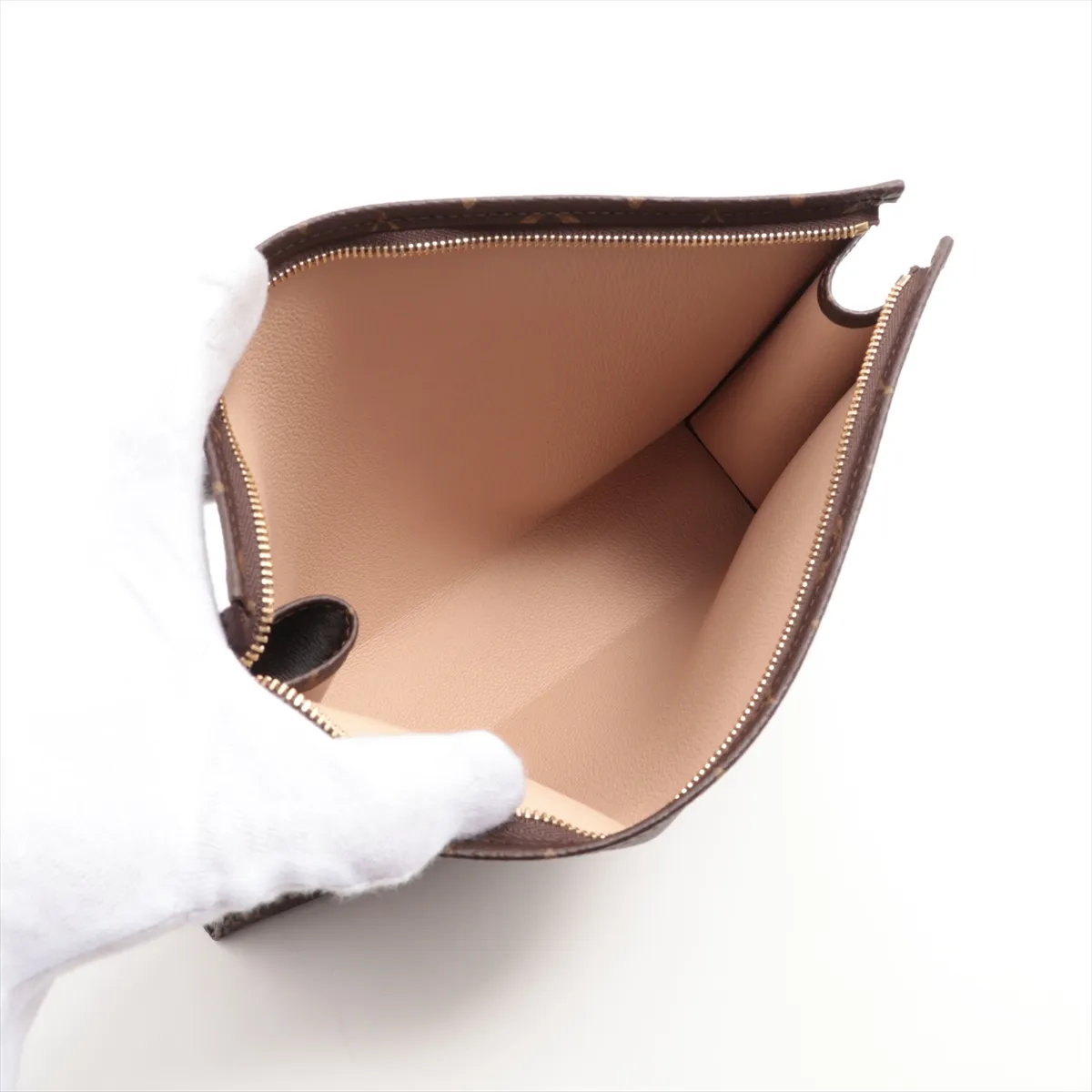 Monogram Pochette Toilette 26 M47542 Brown Pouch (Serial Number Unknown) — view 3