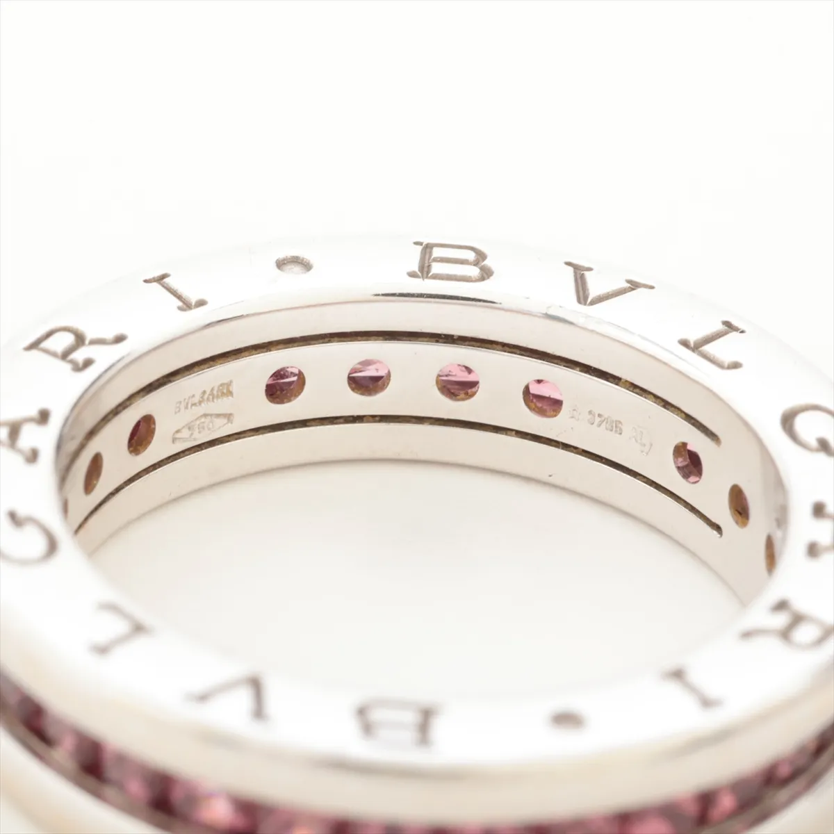 B Zero One Full Garnet Ring 750(WG) 7.5g 49 Small stone — view 3