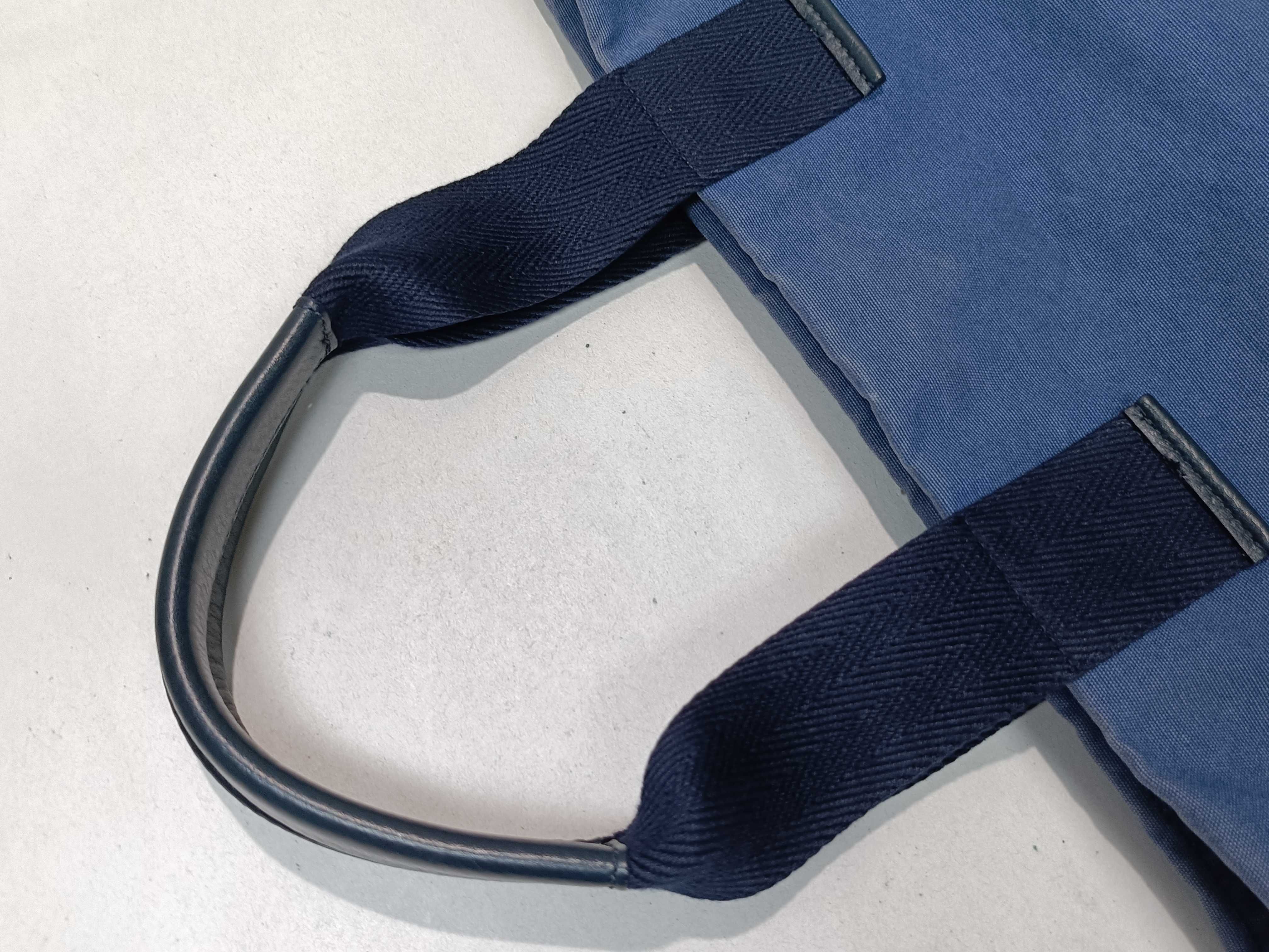 canvas tote bag, blue tote bag — view 3