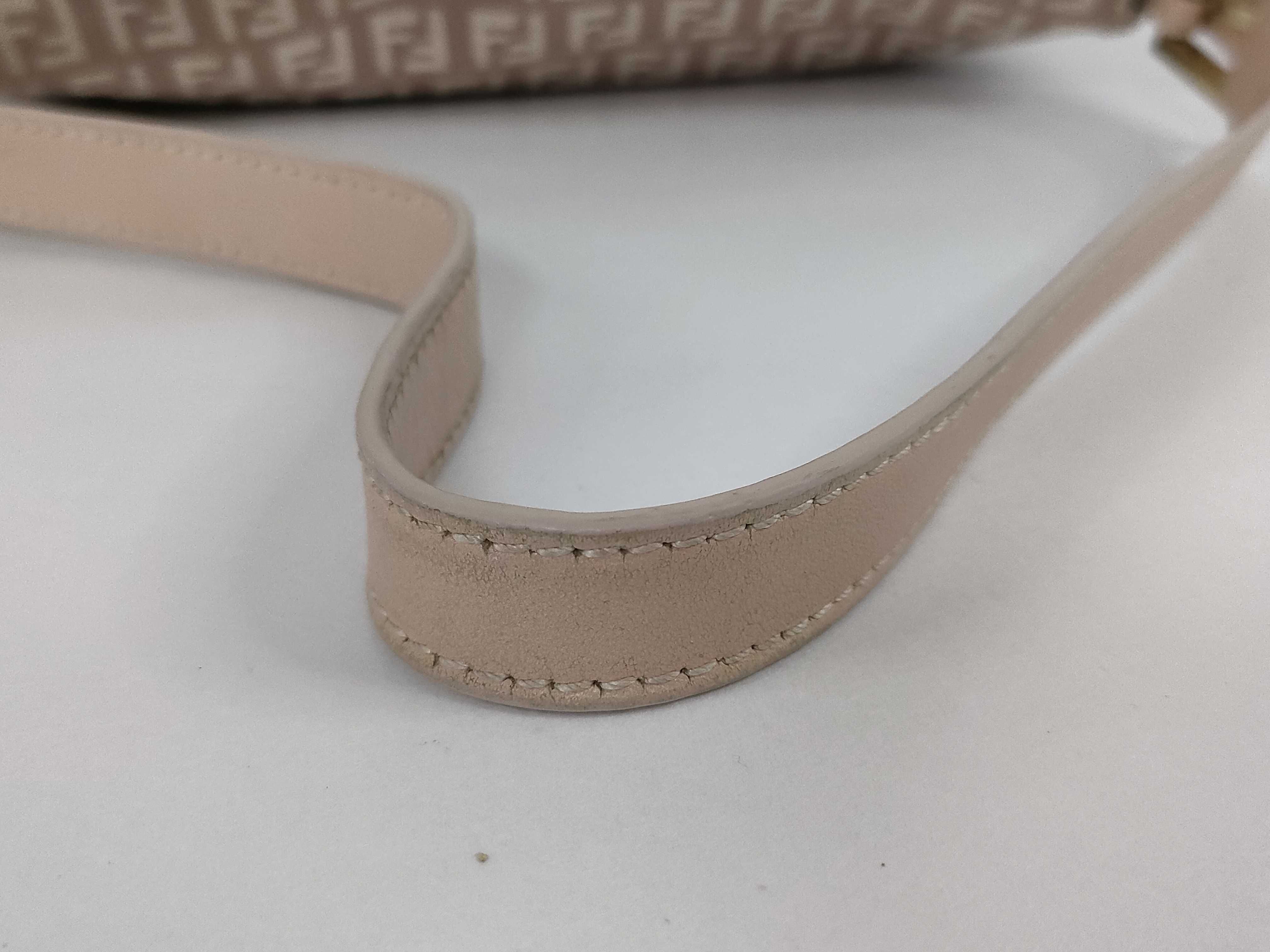 Zucca pattern Fendi Zucchino Mamma Bucket Canvas x Leather Shoulder Bag Pink x Beige 8BR001 Shoulder Bag — view 4