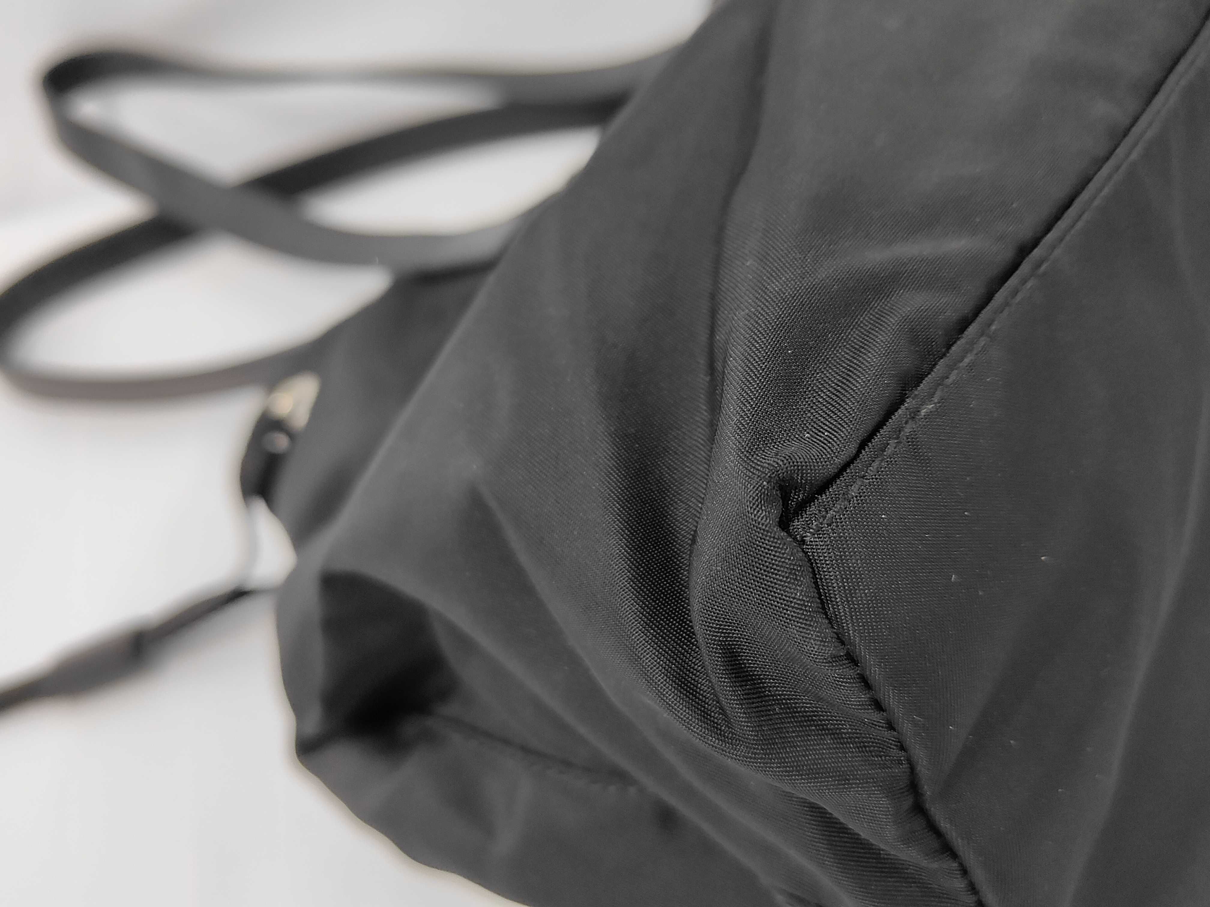Tessuto Nylon Front Double Pocket Buckle Tote Bag — view 4