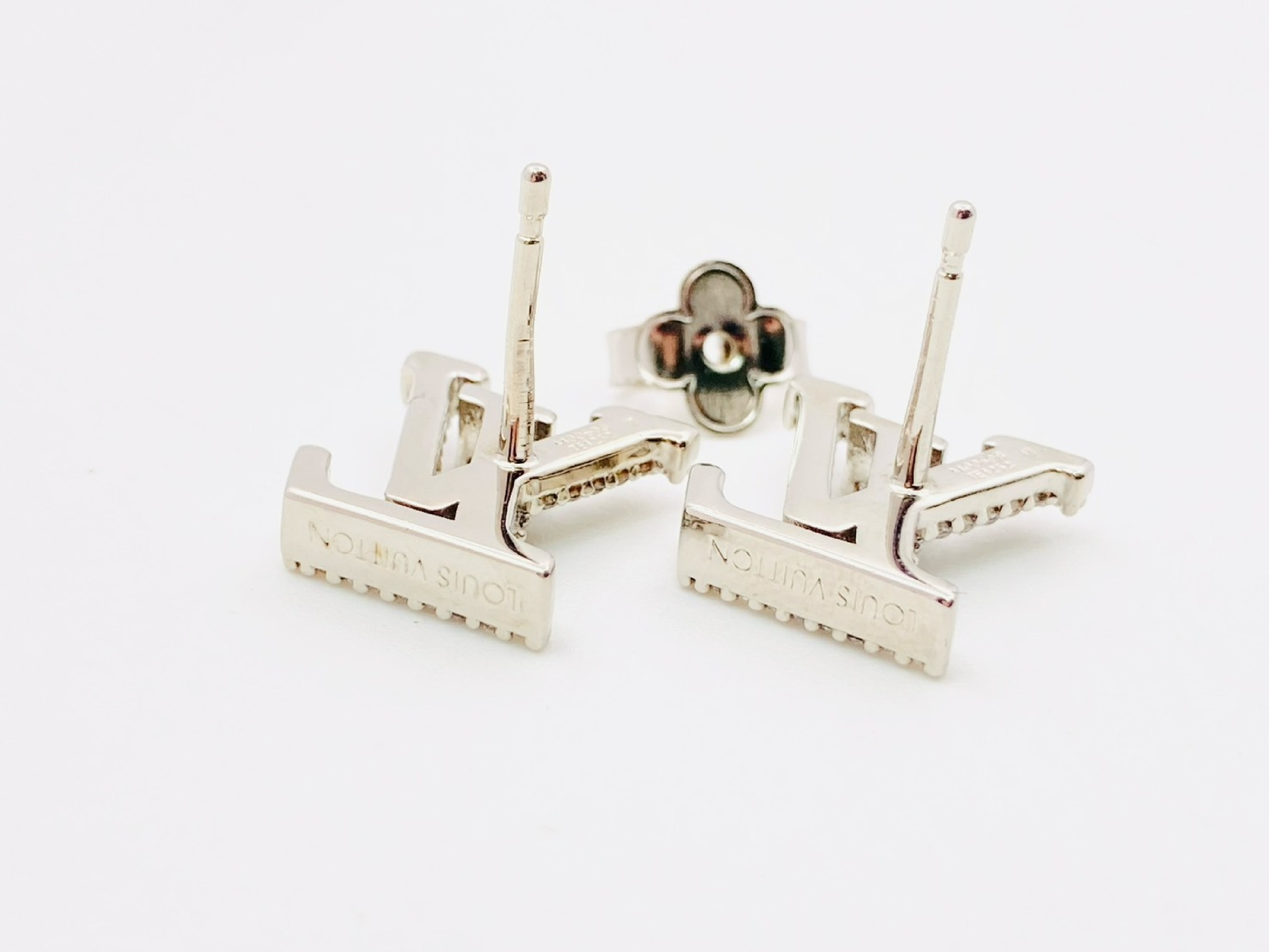 M00608 Earrings LV Iconic Strass Rhinestone Silver TE1252 Earrings — view 3
