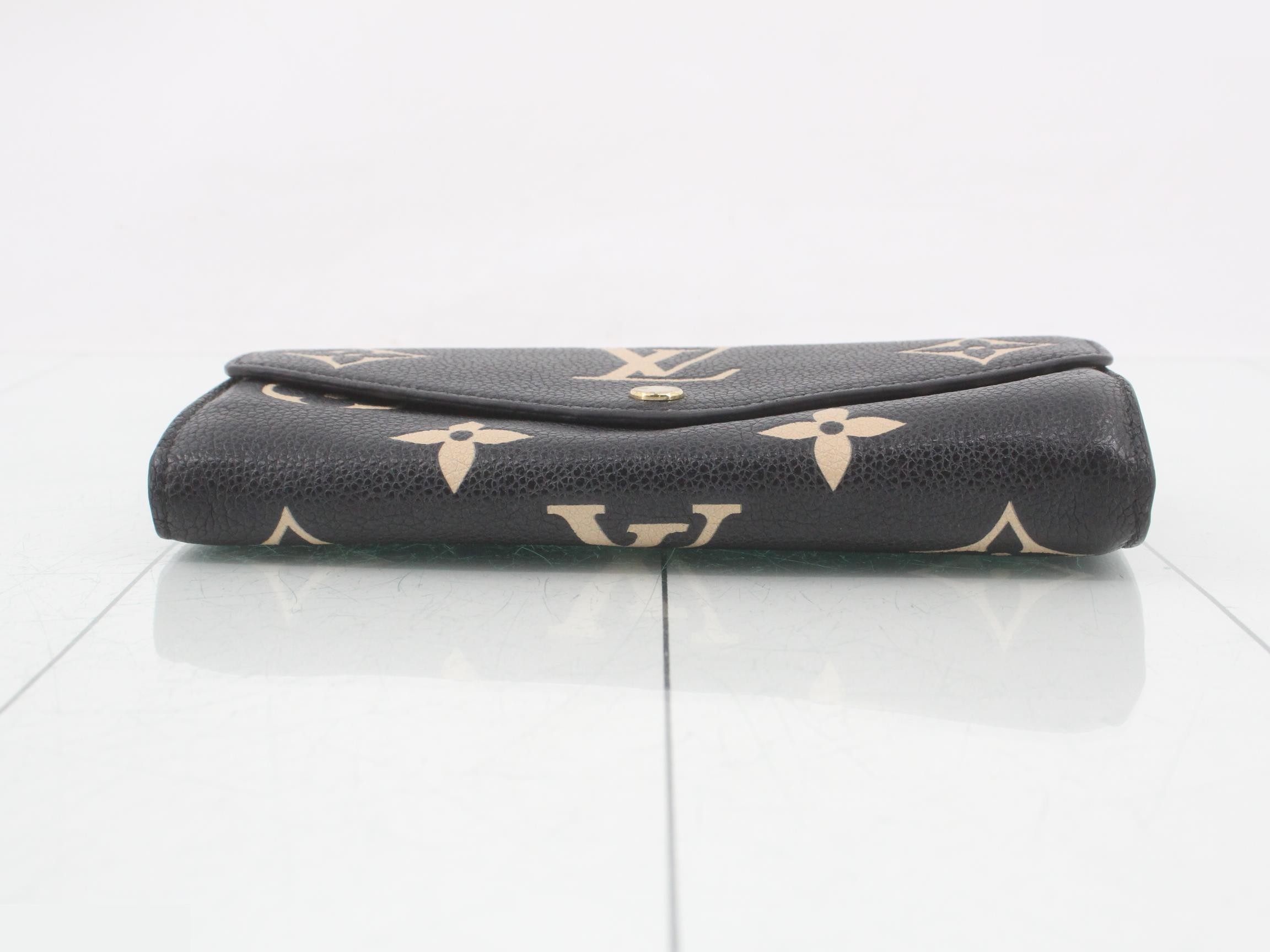 Portefeuille Sarah Empreinte Noir Bicolor IC — view 3