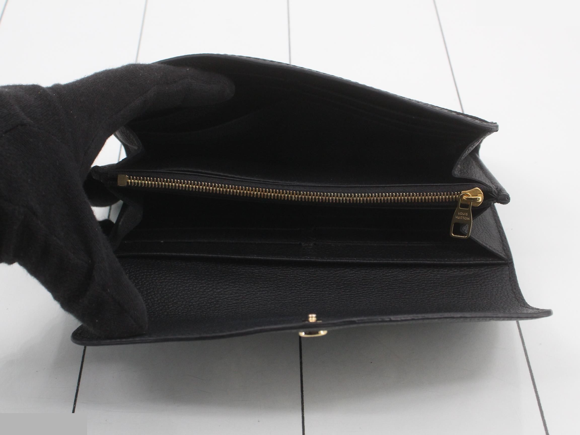 Portefeuille Sarah Empreinte Noir Bicolor IC — view 4
