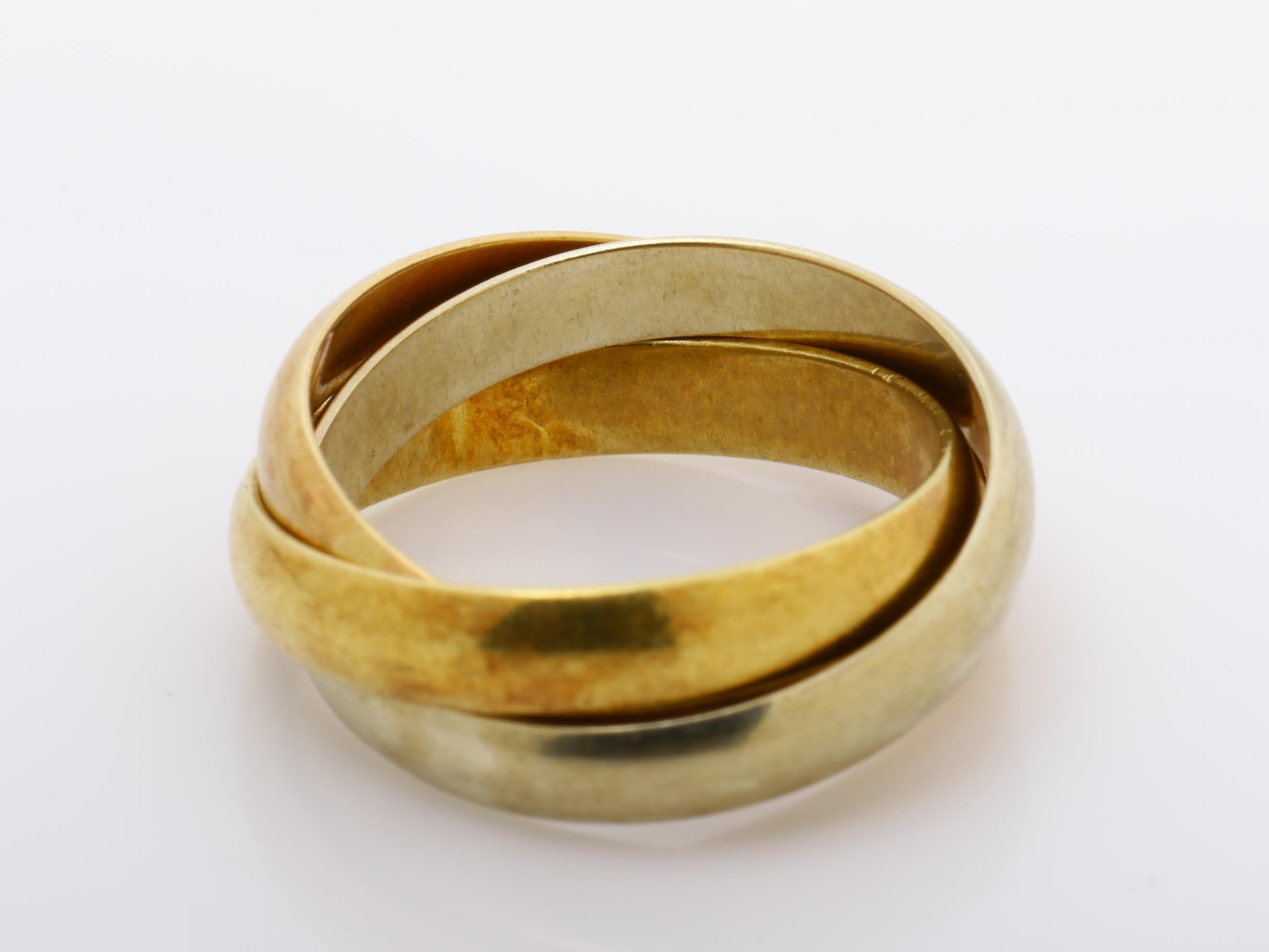 Trinity (precious metal) ring, 7.8g, #52, 750 — view 4
