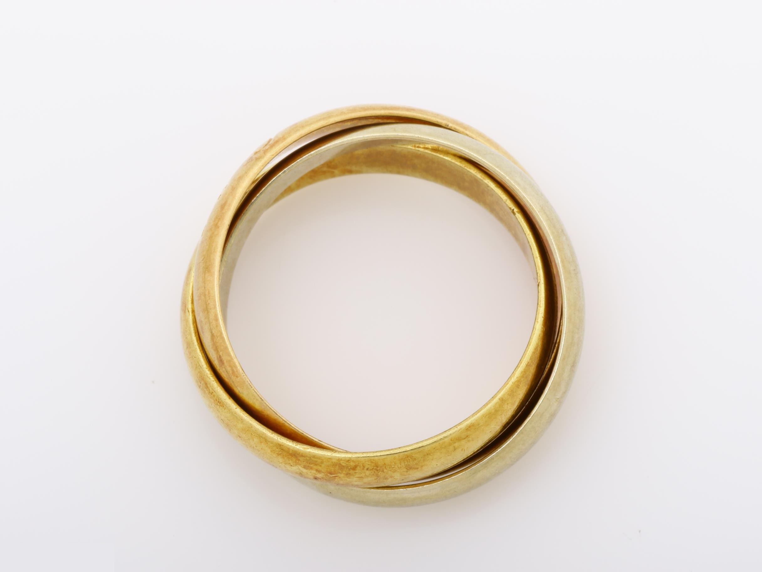 Trinity (precious metal) ring, 7.8g, #52, 750 — view 5