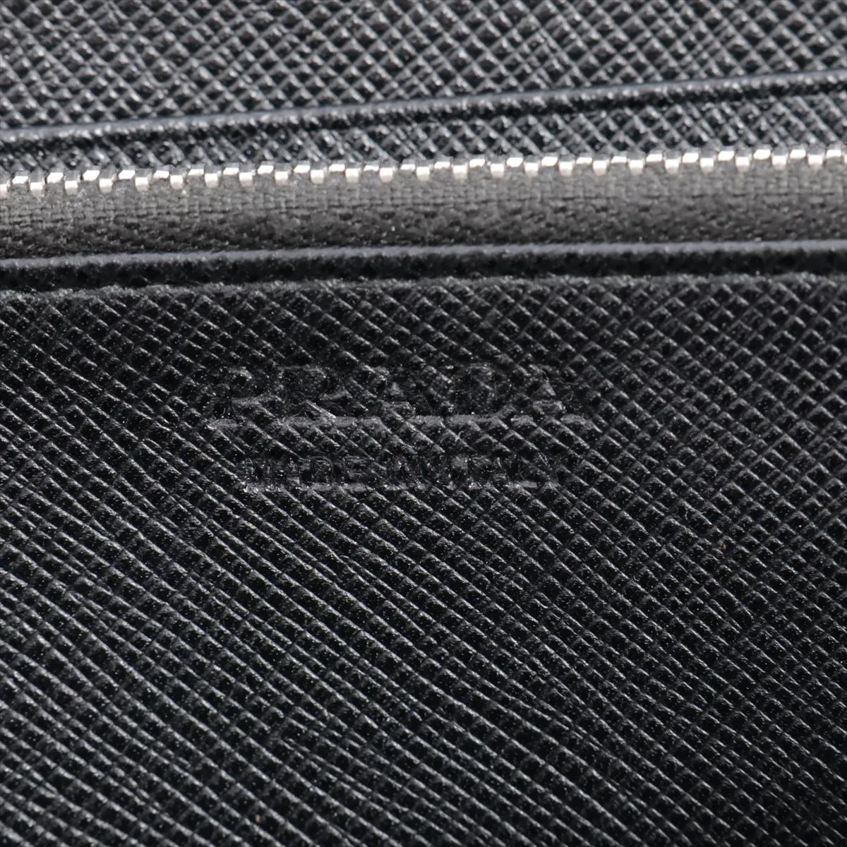Saffiano 2ML317 Leather Round Zip Wallet, Black — view 11