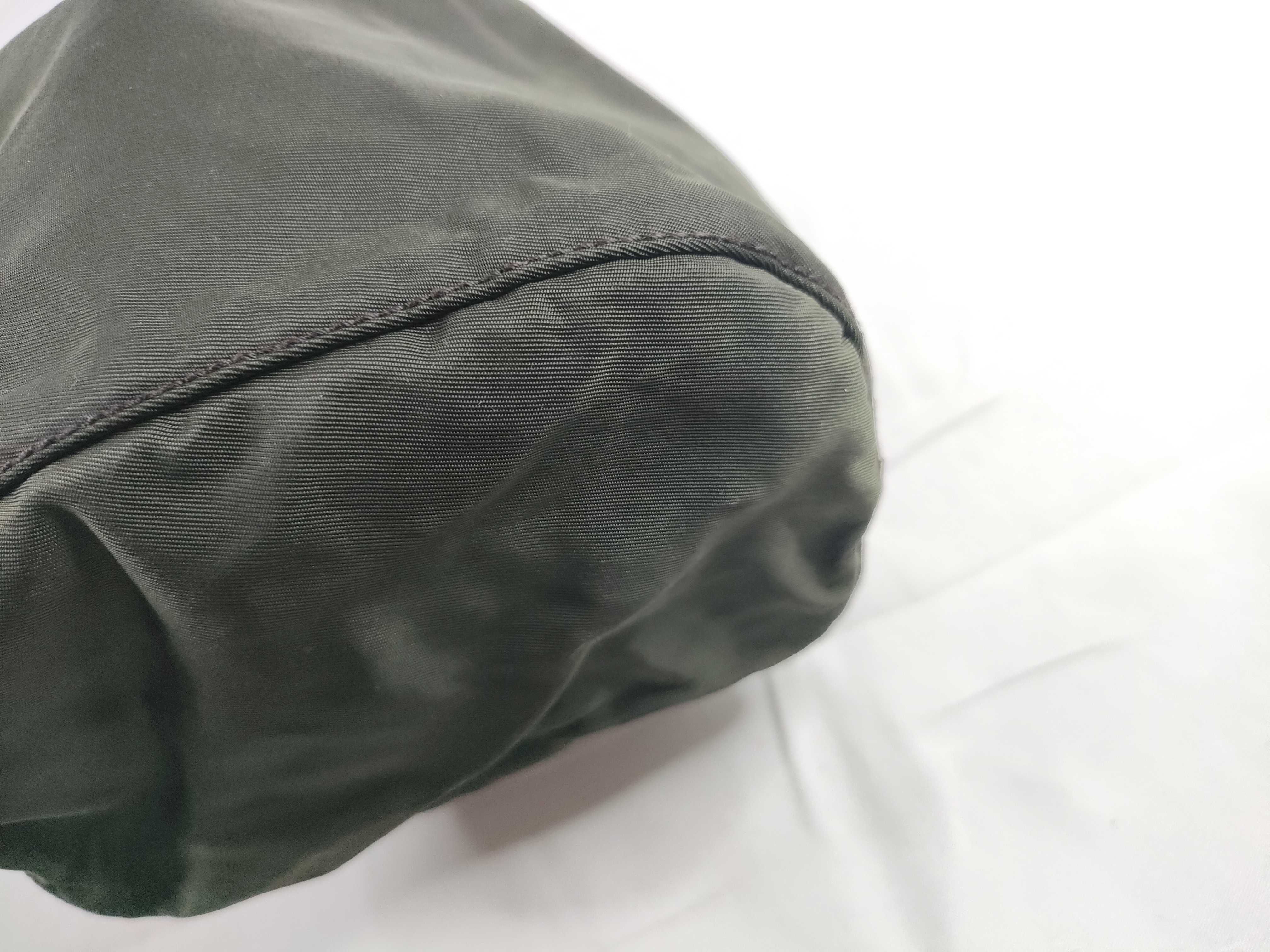 Nylon Prada Drawstring Bag MV369 Khaki Pouch — view 5