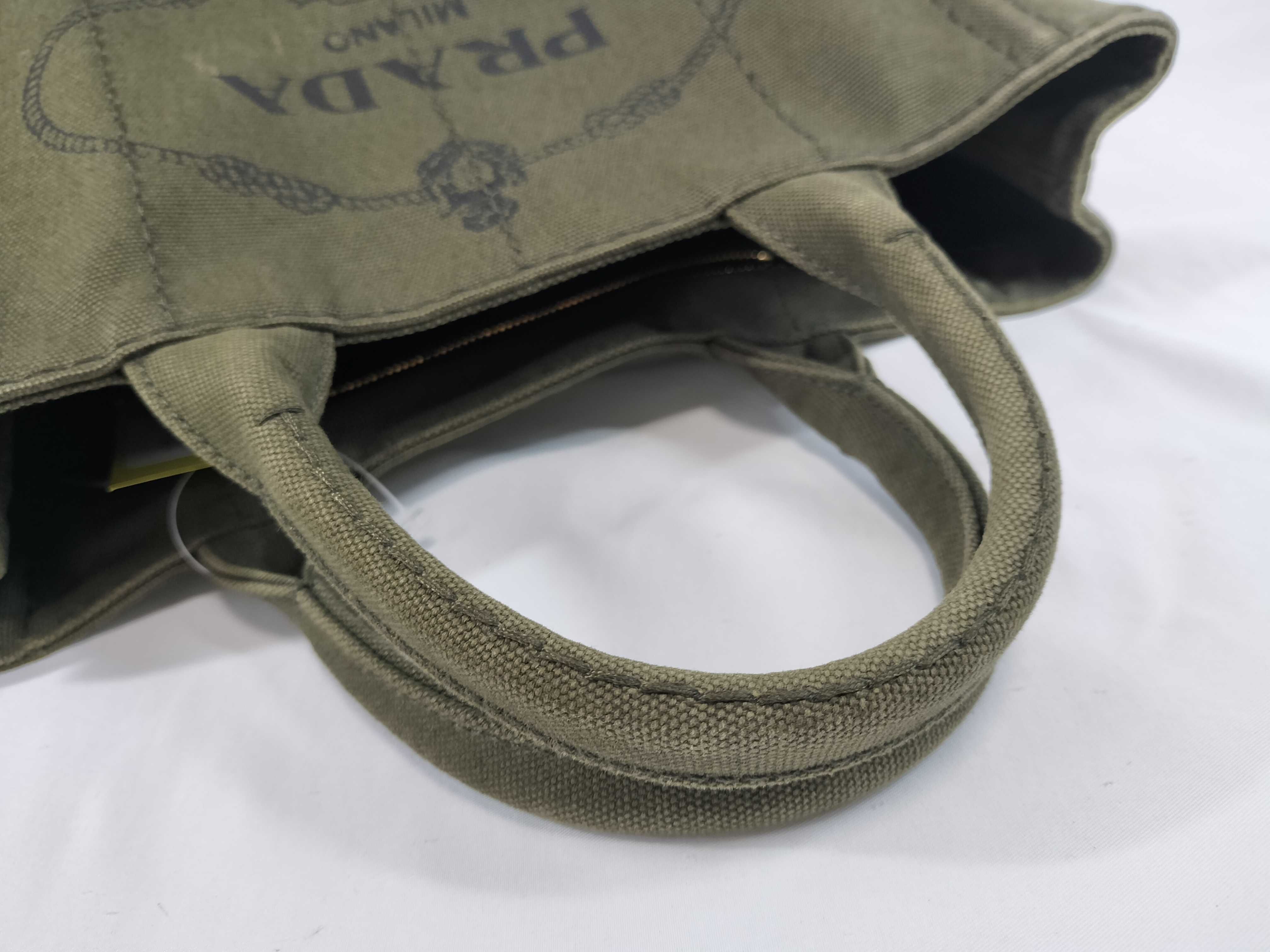 Canvas Khaki 2-Way Shoulder Tote Handbag — view 3