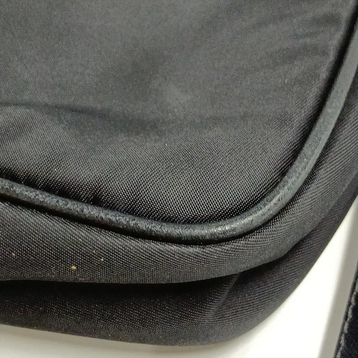 Tessuto Nylon x Leather Shoulder Bag, Black — view 14