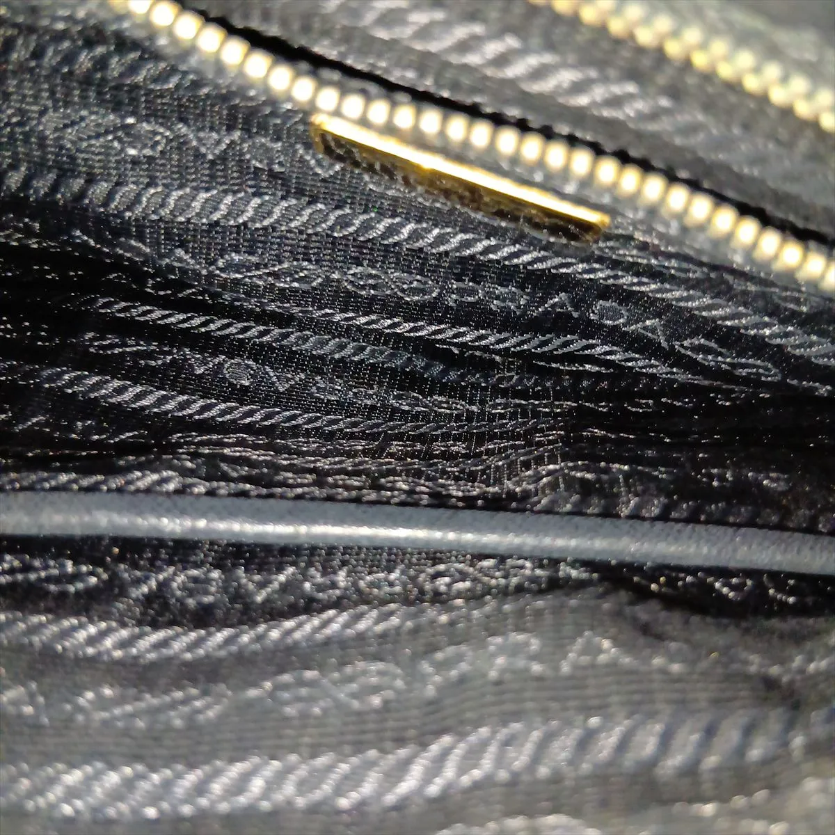 Tessuto Nylon x Leather Shoulder Bag, Black — view 10