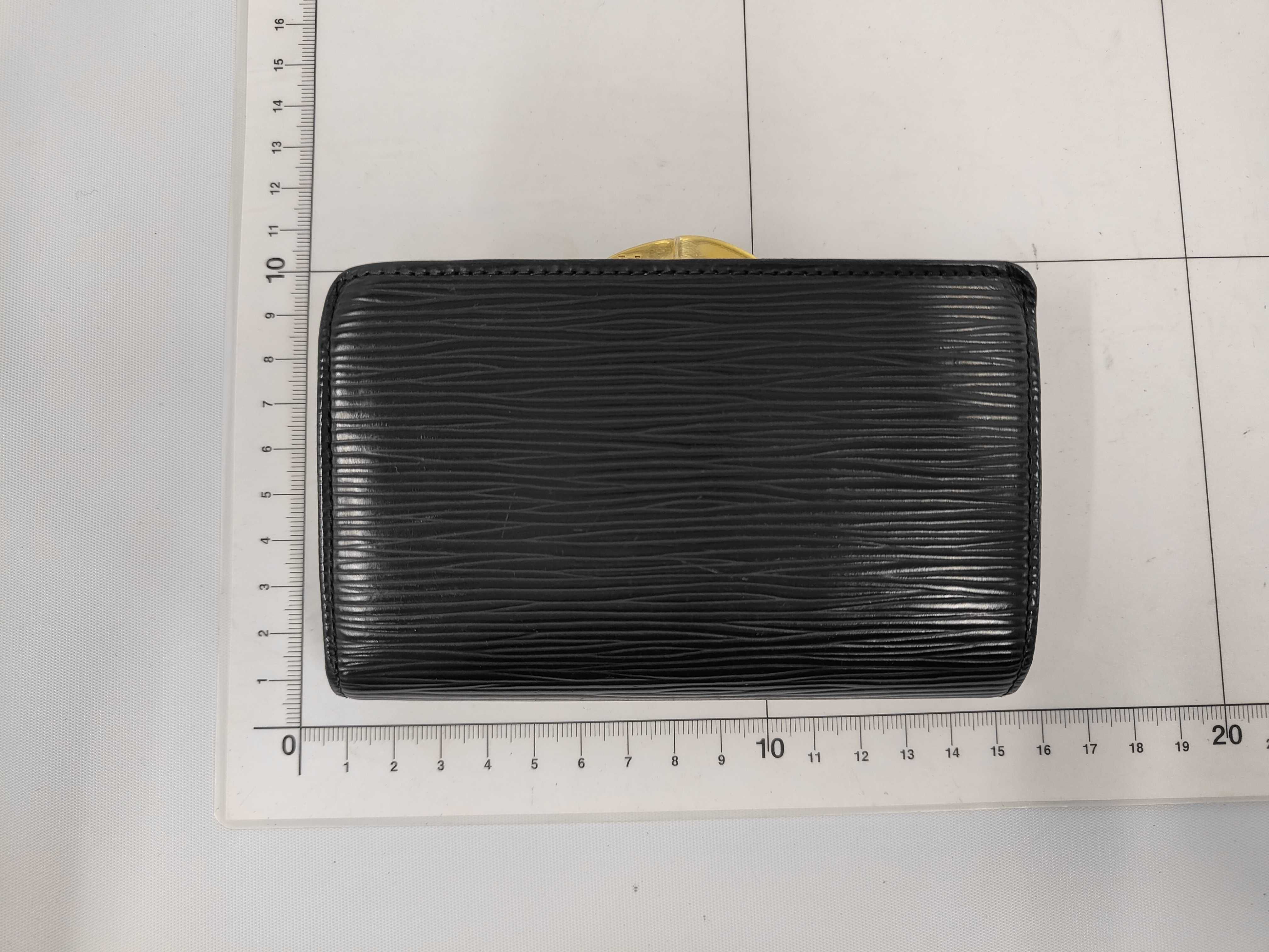 Epi Leather Folding Wallet, Black — view 2