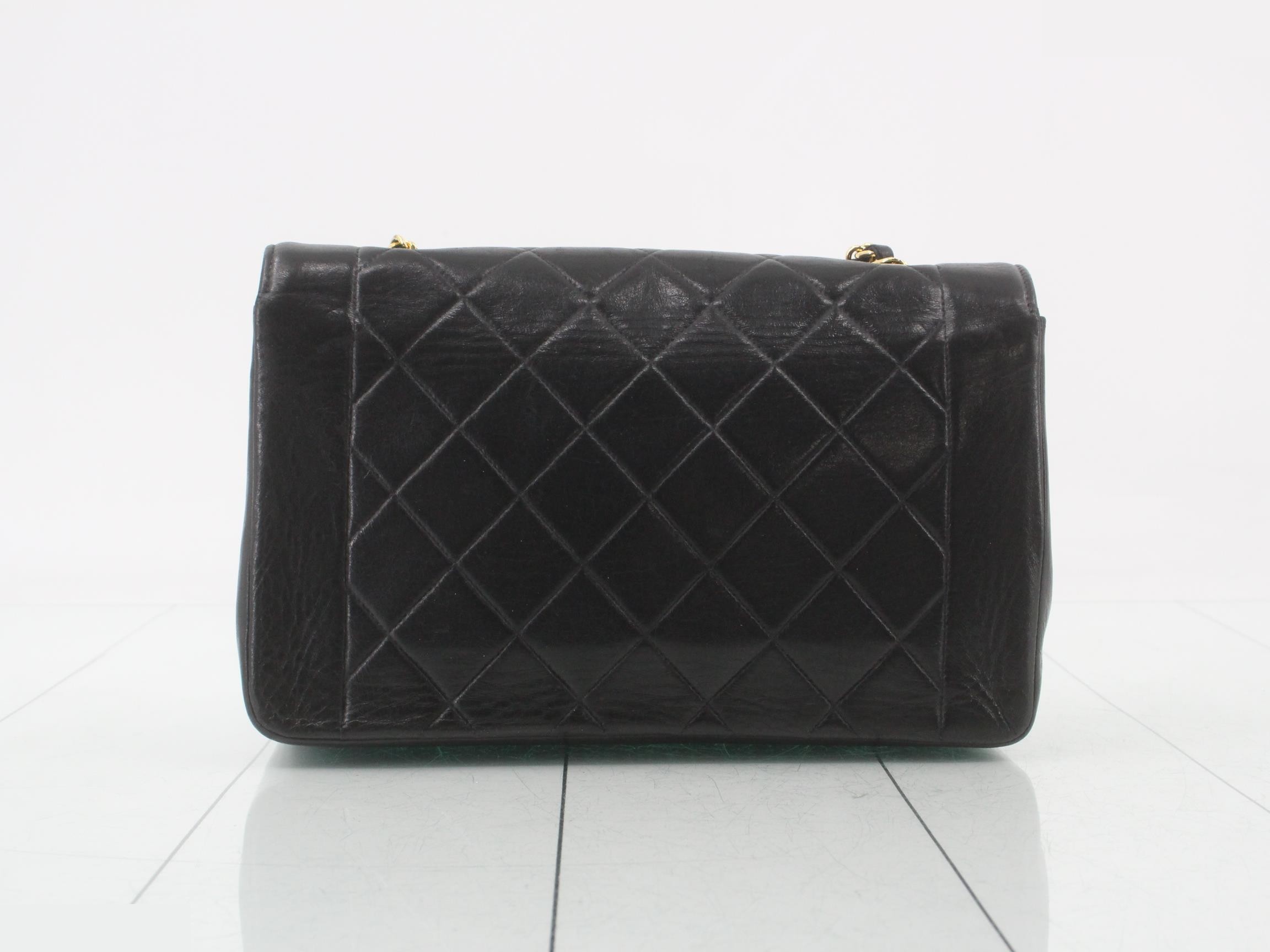 Diana 25 Lamb Chain Shoulder Bag Seal — view 2