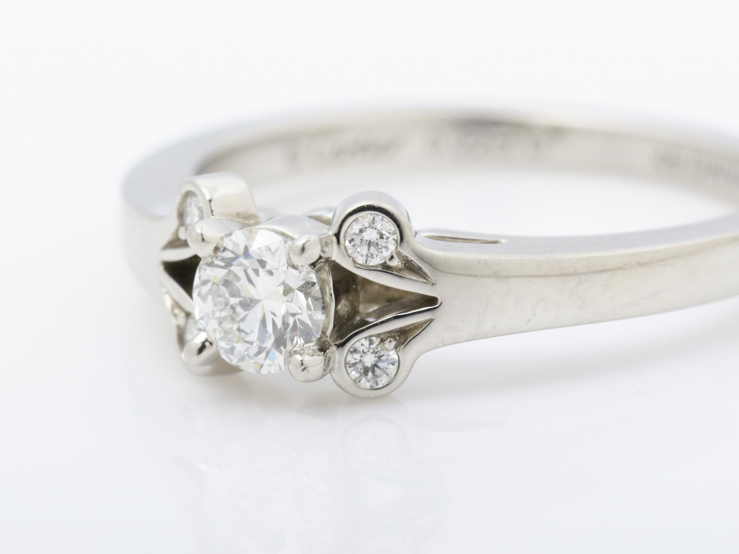 Pt950 Ballerina Solitaire Ring, D0.22ct, Size #49, Total Weight Approx. 4.3g — view 4