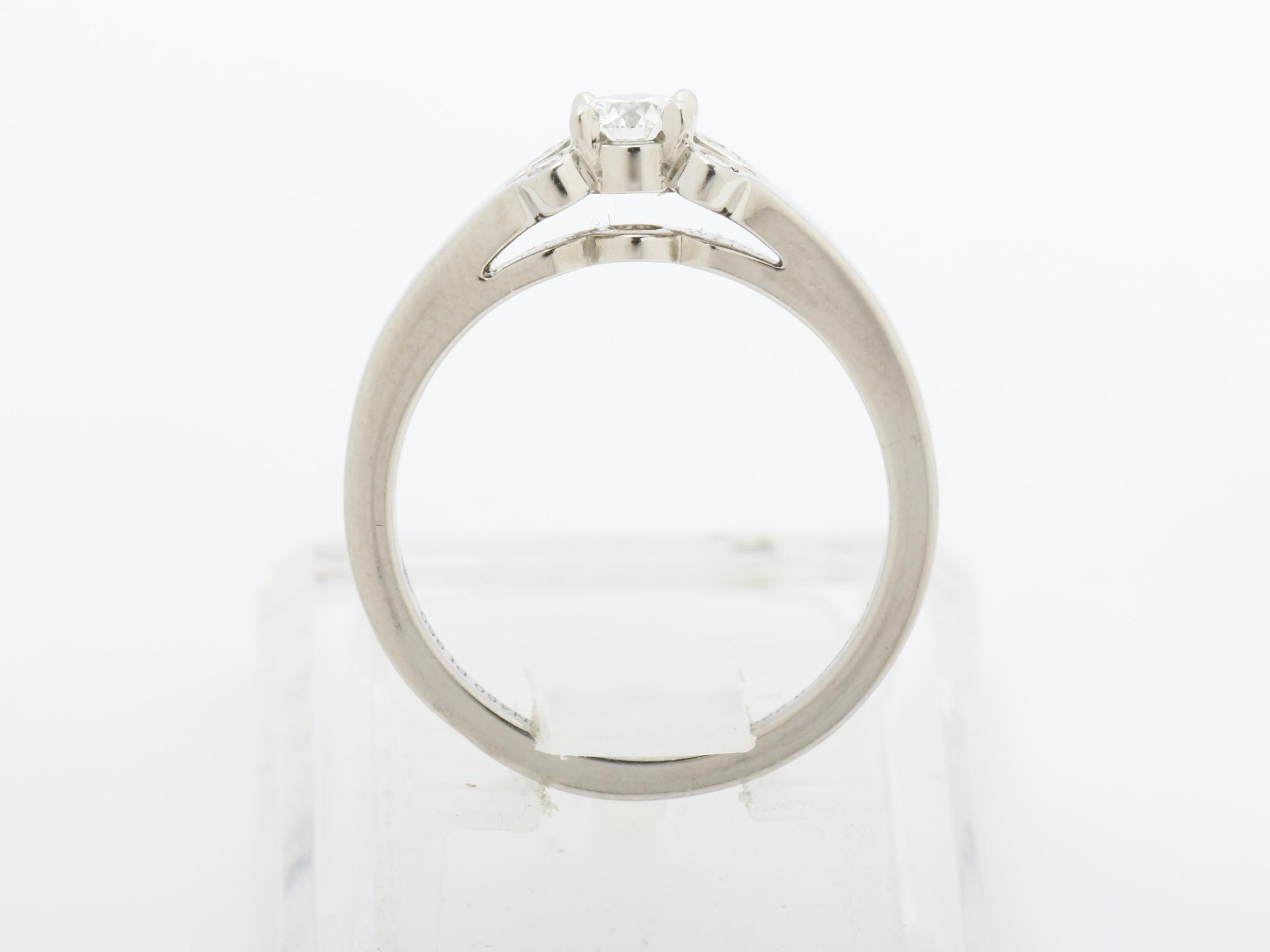 Pt950 Ballerina Solitaire Ring, D0.22ct, Size #49, Total Weight Approx. 4.3g — view 6