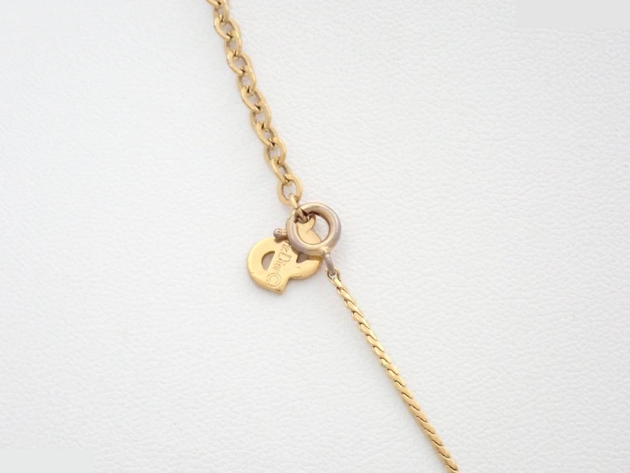 CD logo necklace, chain approximately 42cm — view 2