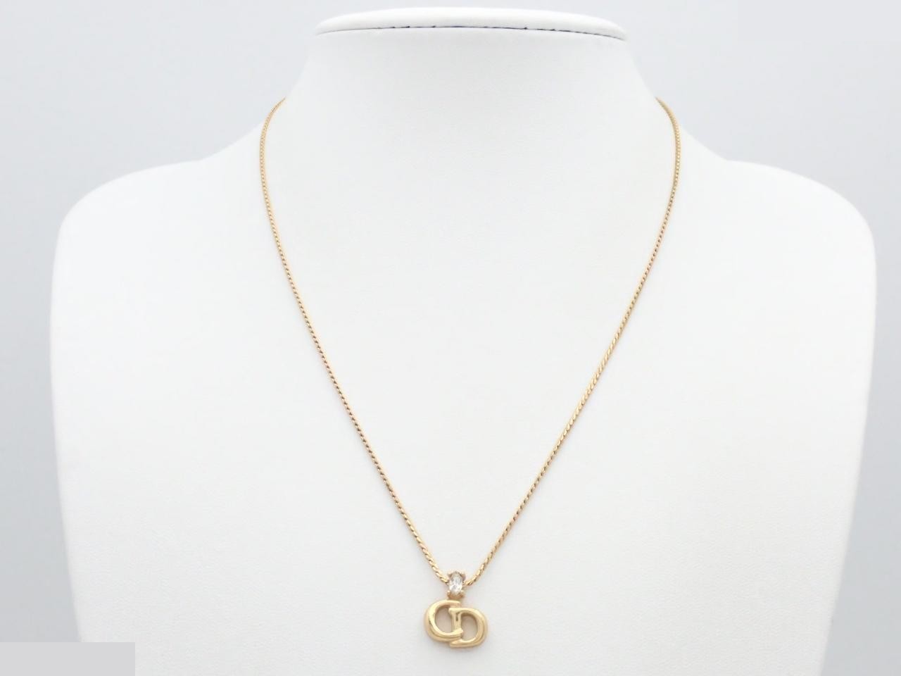 CD logo necklace, chain approximately 42cm — view 3