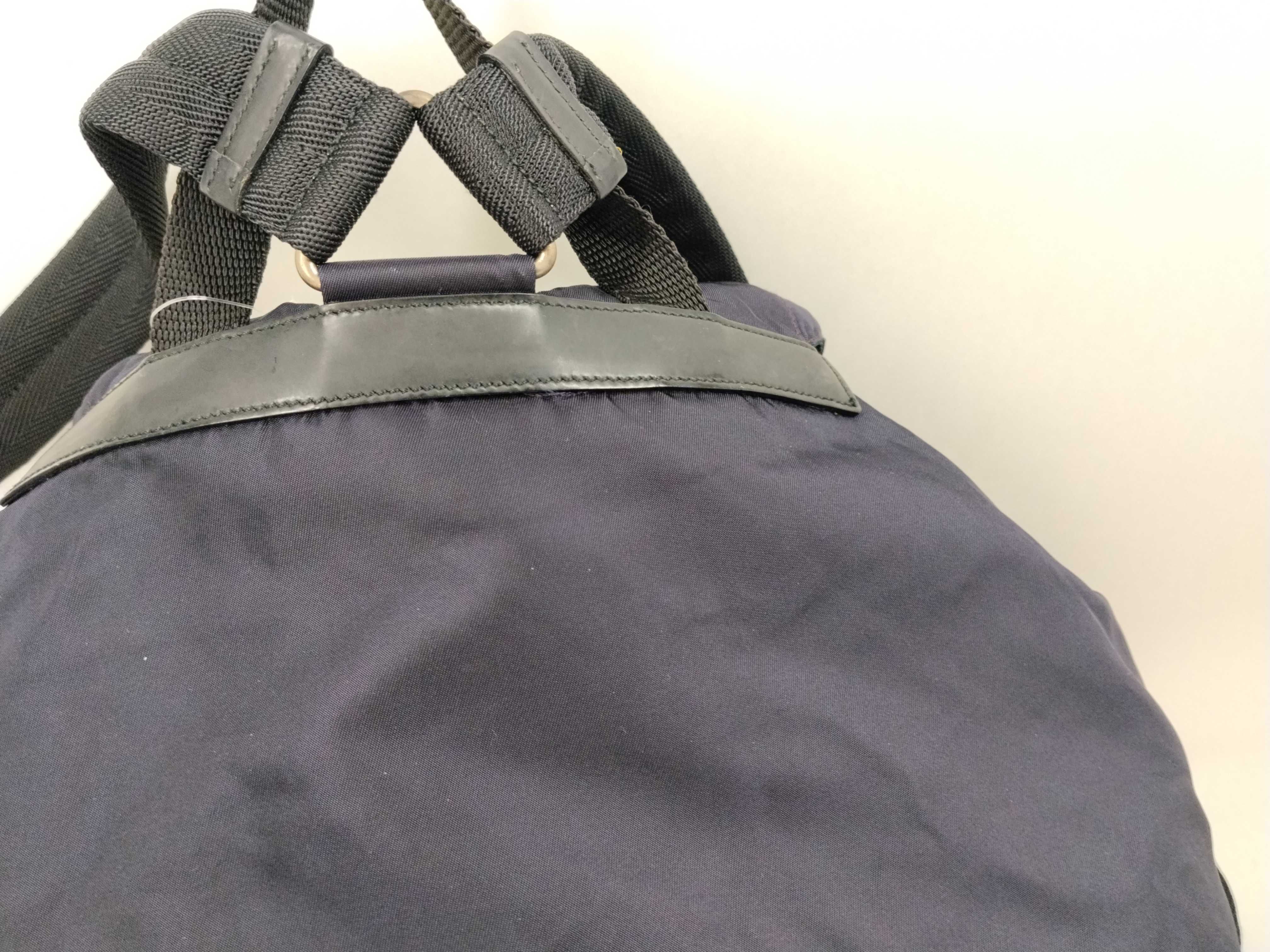 Nylon Backpack, Purple — view 3