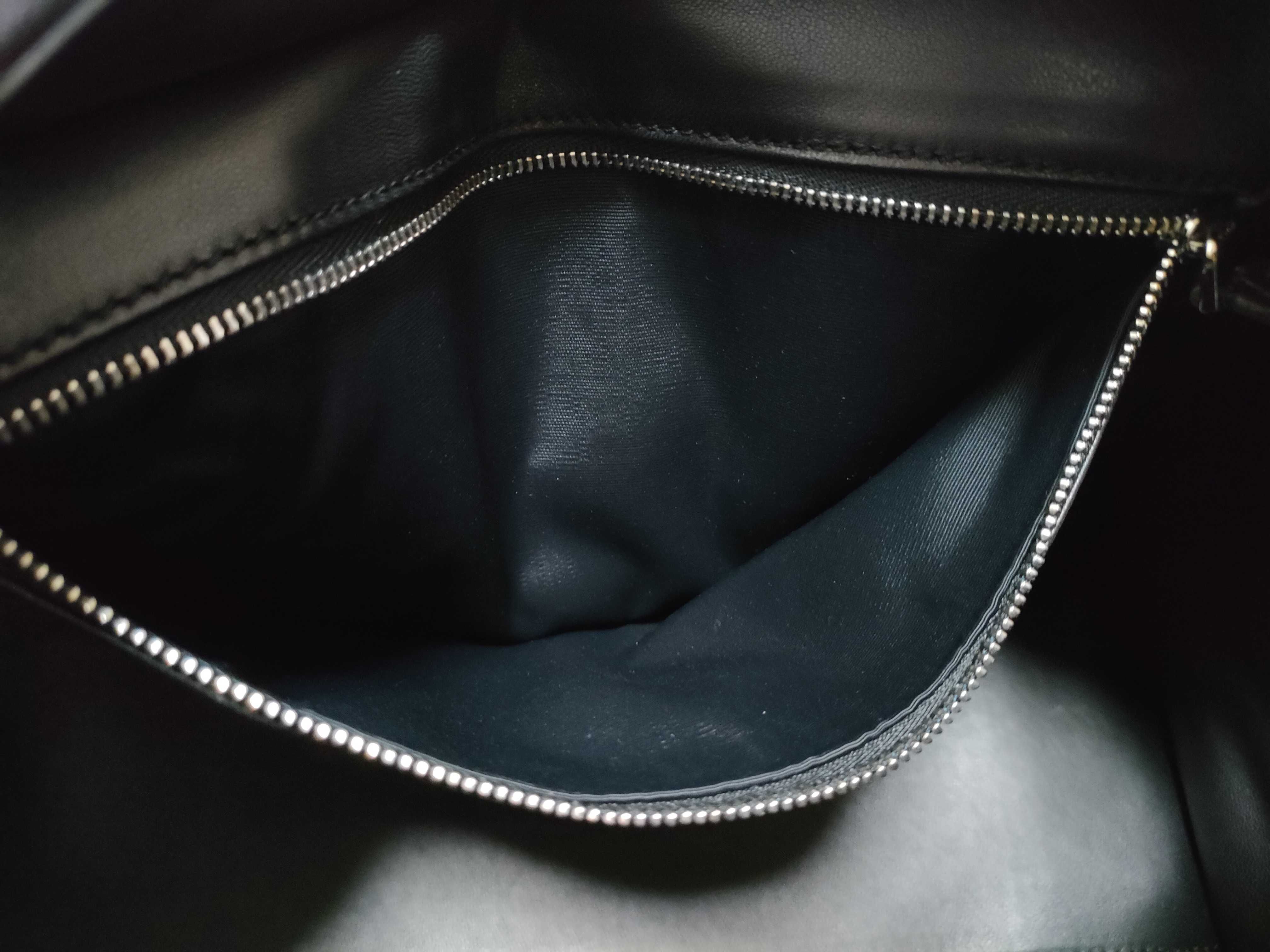 Amazona 36 Perforated Leather Handbag, Black — view 11
