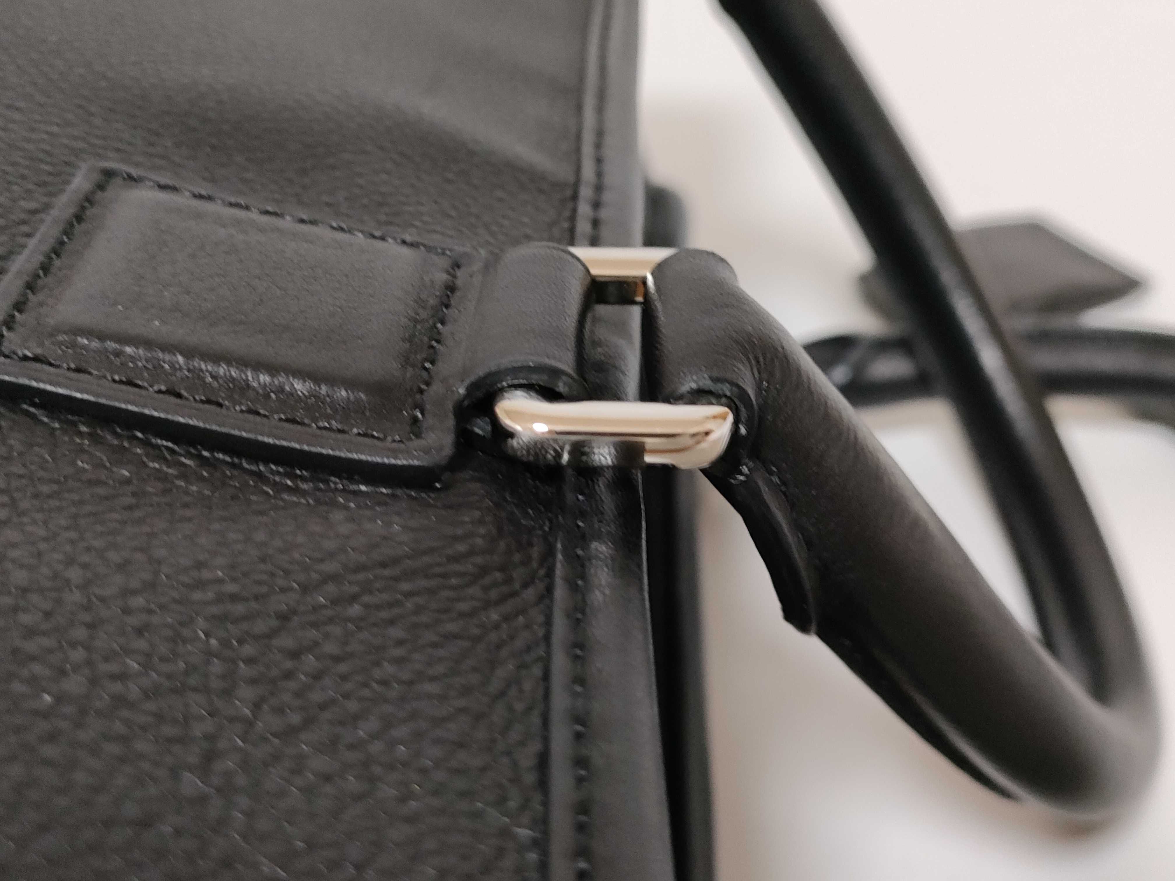 Amazona 36 Perforated Leather Handbag, Black — view 5