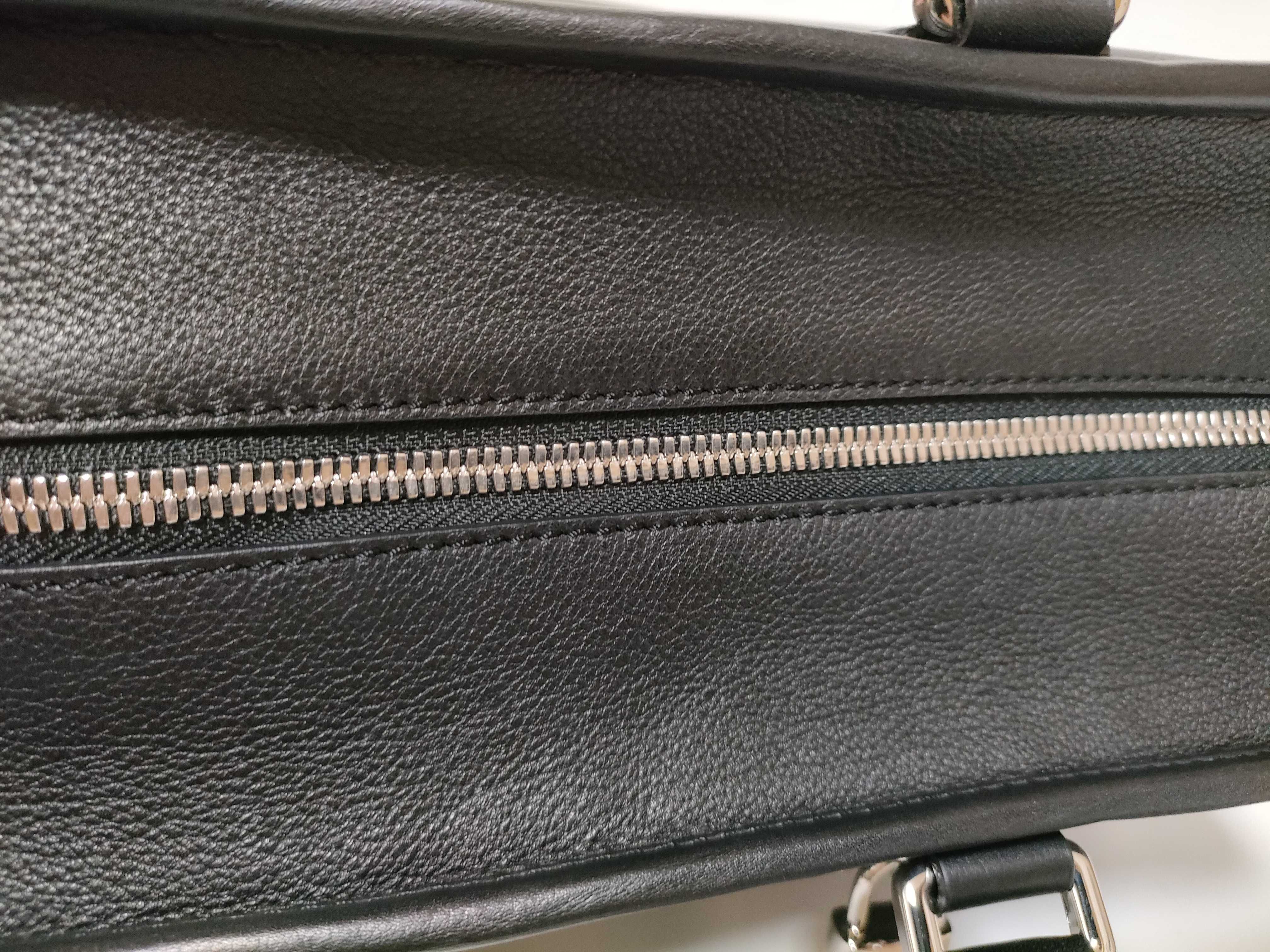 Amazona 36 Perforated Leather Handbag, Black — view 6
