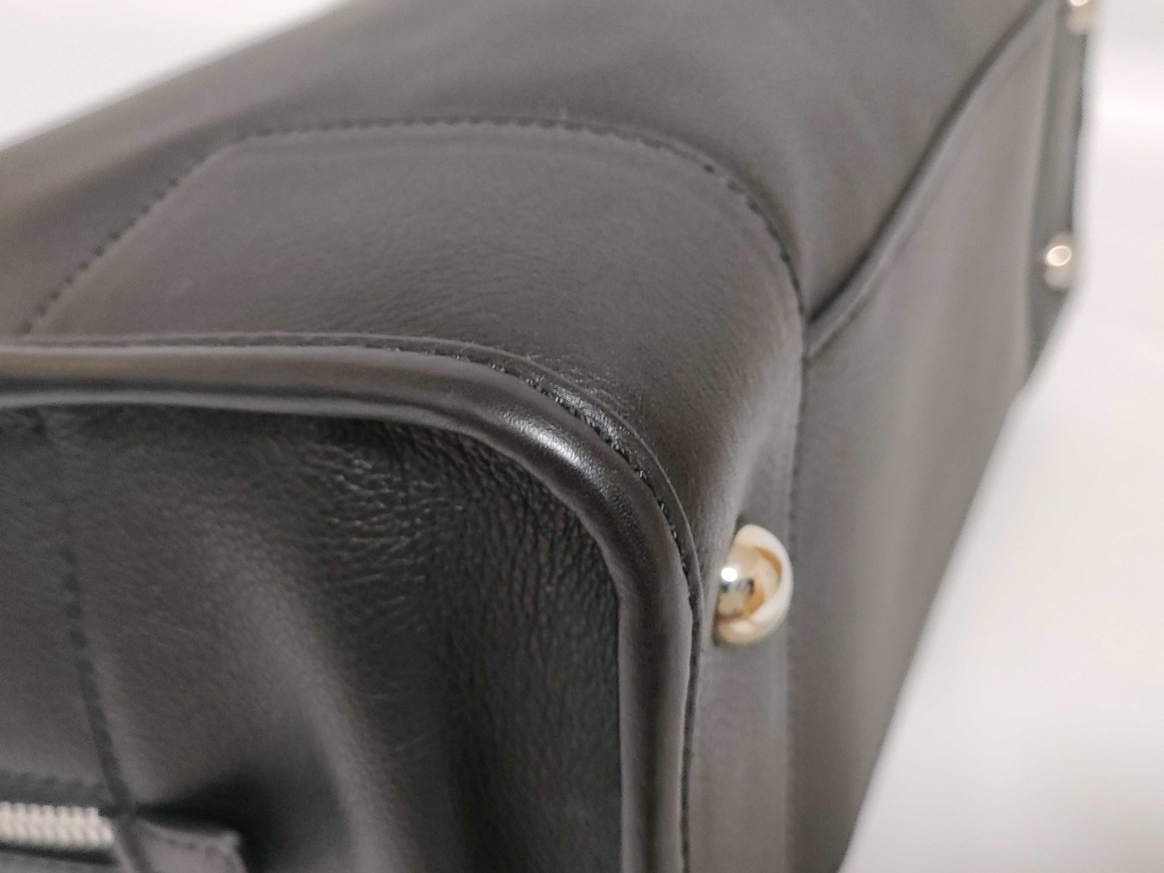 Amazona 36 Perforated Leather Handbag, Black — view 7