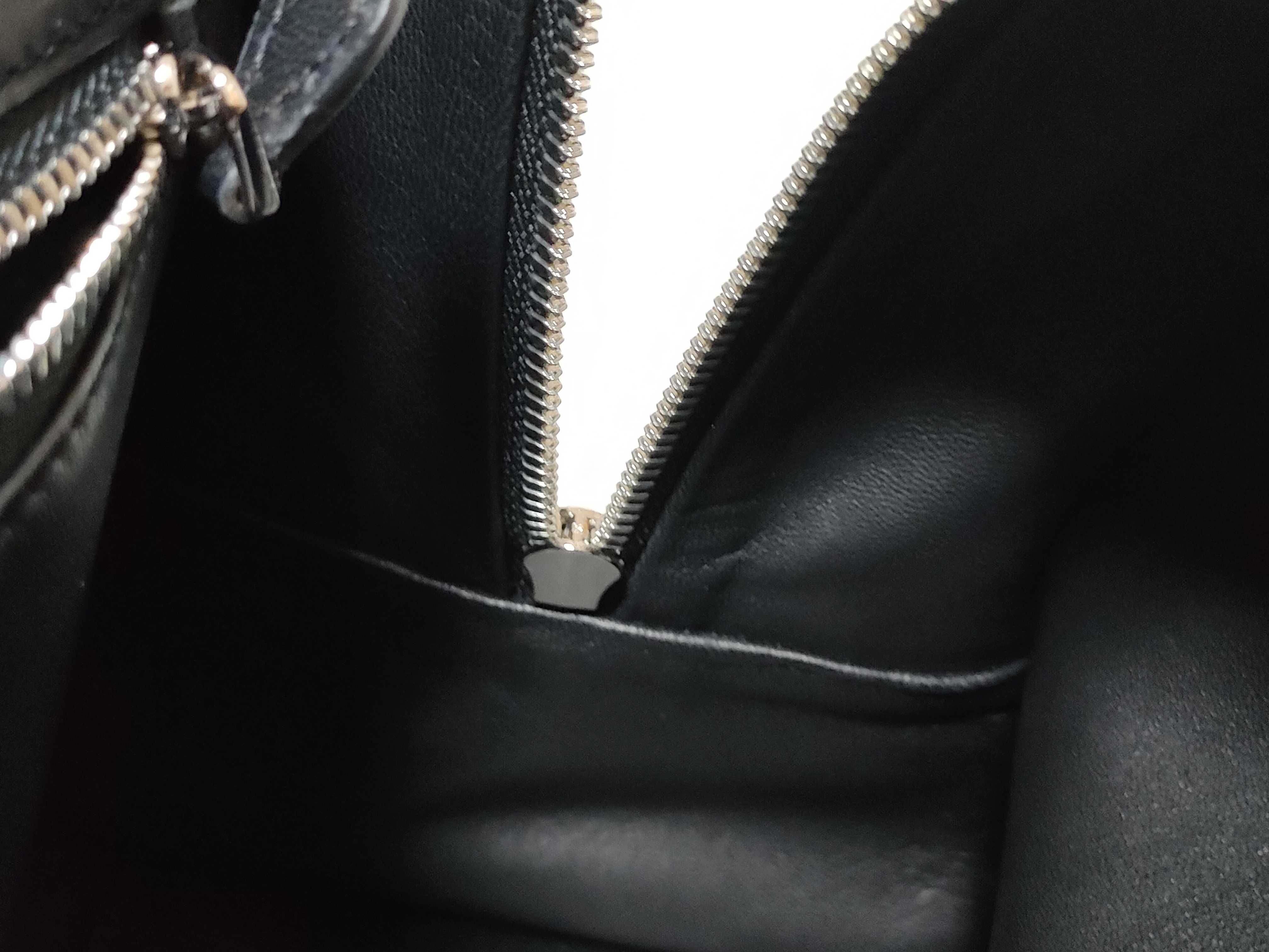 Amazona 36 Perforated Leather Handbag, Black — view 9
