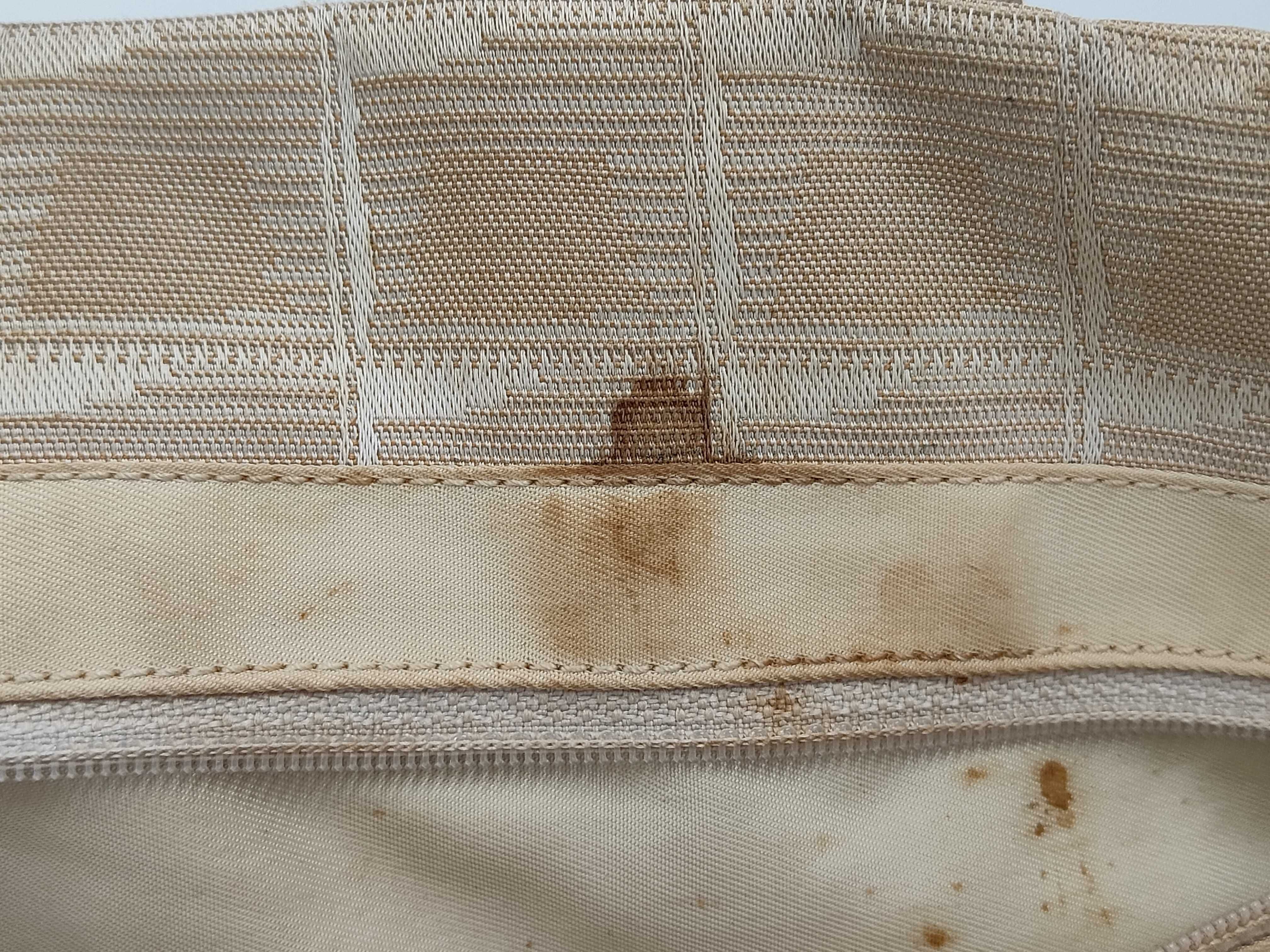 New Travel Line Canvas x Leather Tote Bag, Beige, Gold Hardware, 10250186 (Serial Number in the 10s) — view 13