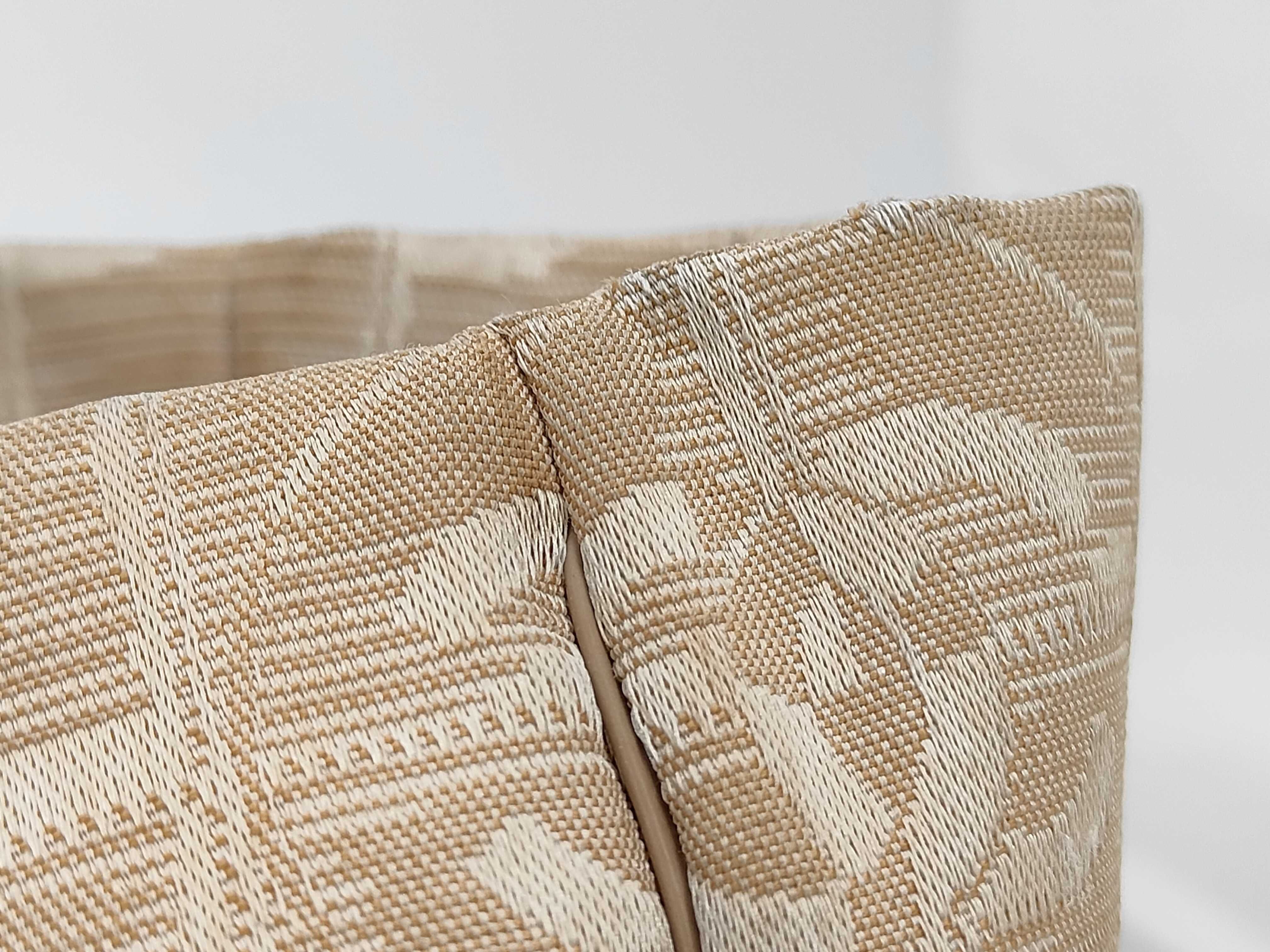 New Travel Line Canvas x Leather Tote Bag, Beige, Gold Hardware, 10250186 (Serial Number in the 10s) — view 3