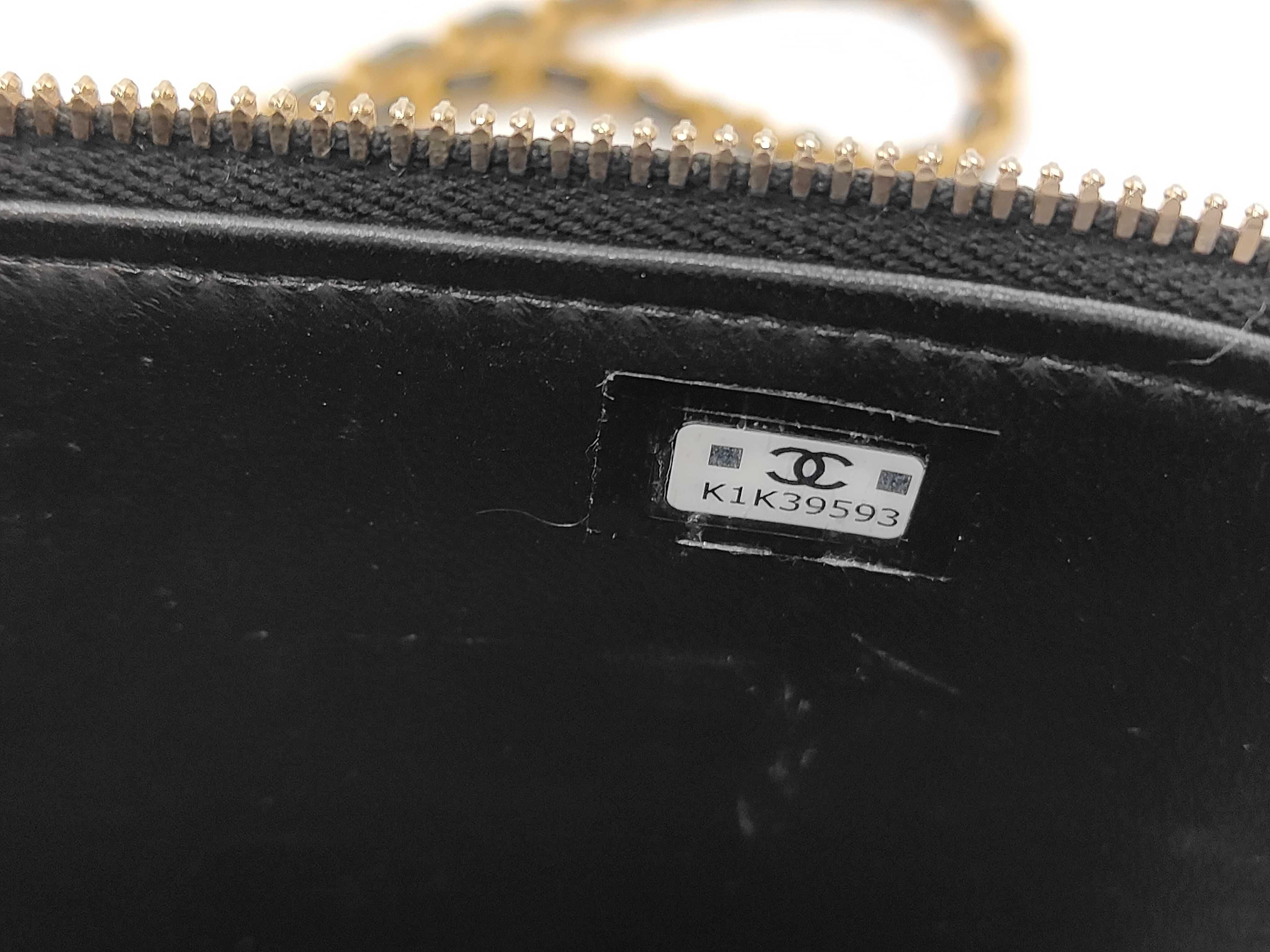 Matelassé Mini Vanity Bag, 2-Way Chain Shoulder Bag, Black Lambskin, Gold Hardware — view 11