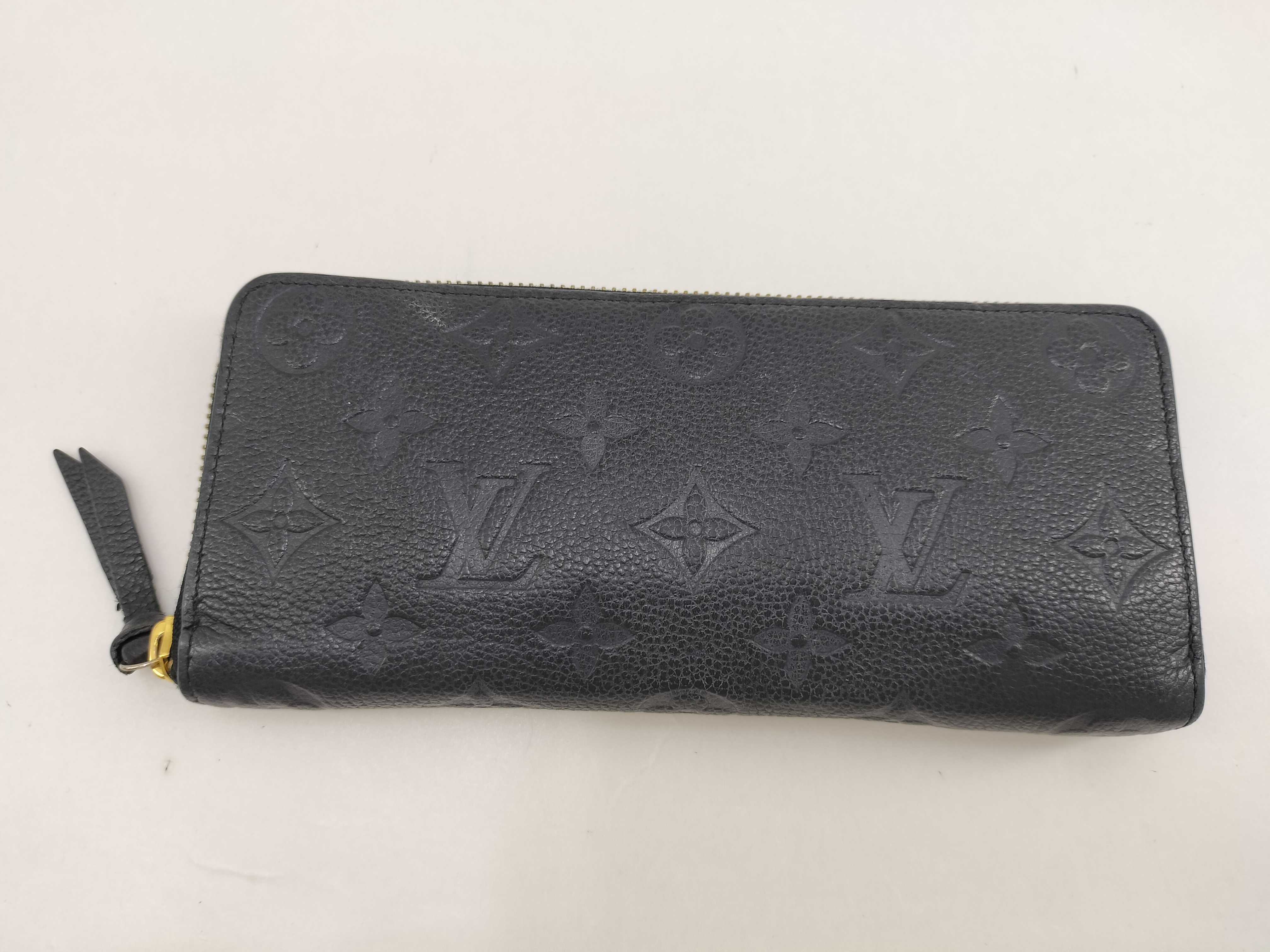Monogram Empreinte Louis Vuitton Clemence Empreinte Noir Wallet