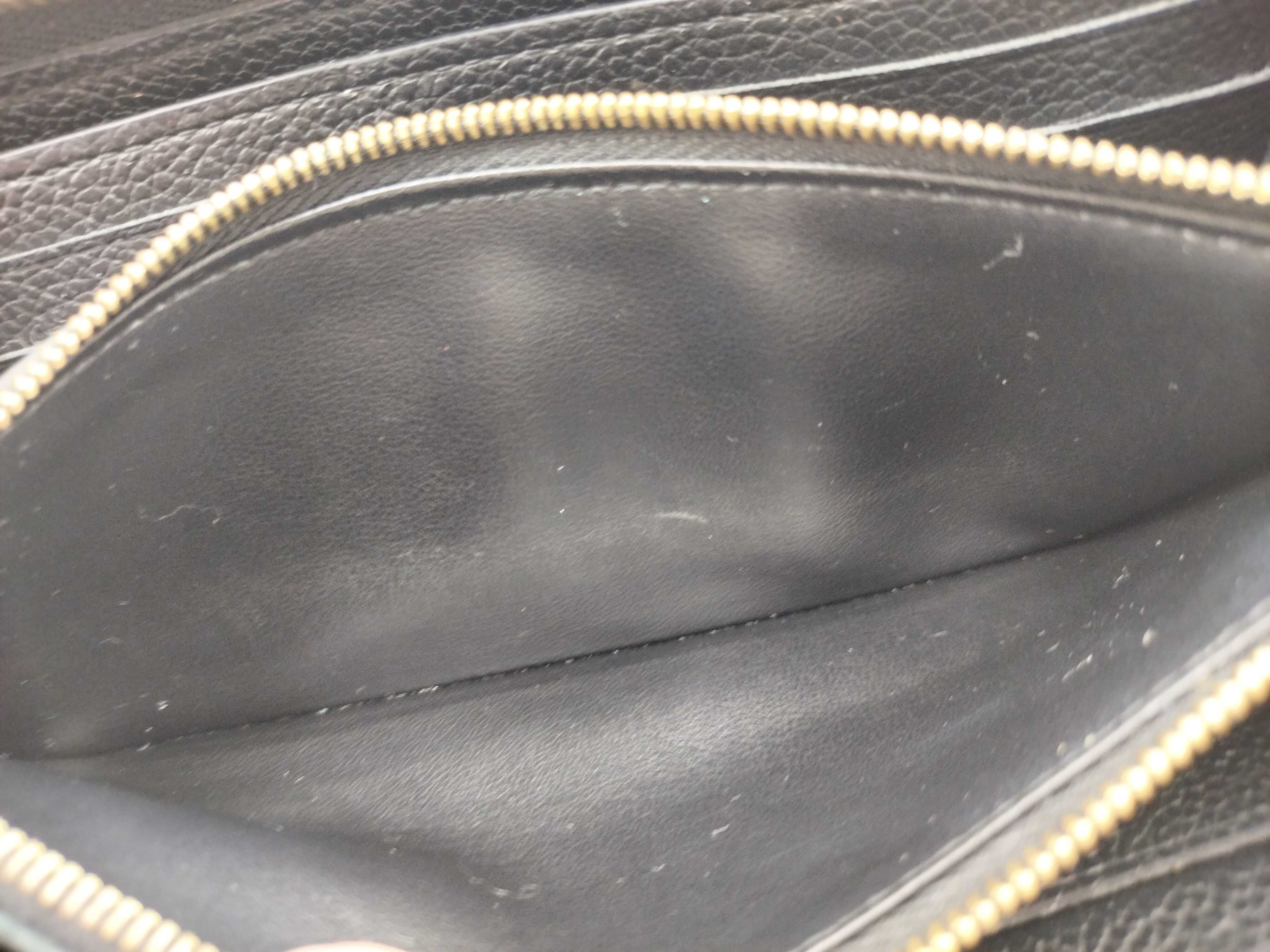 Monogram Empreinte Louis Vuitton Clemence Empreinte Noir Wallet — view 11