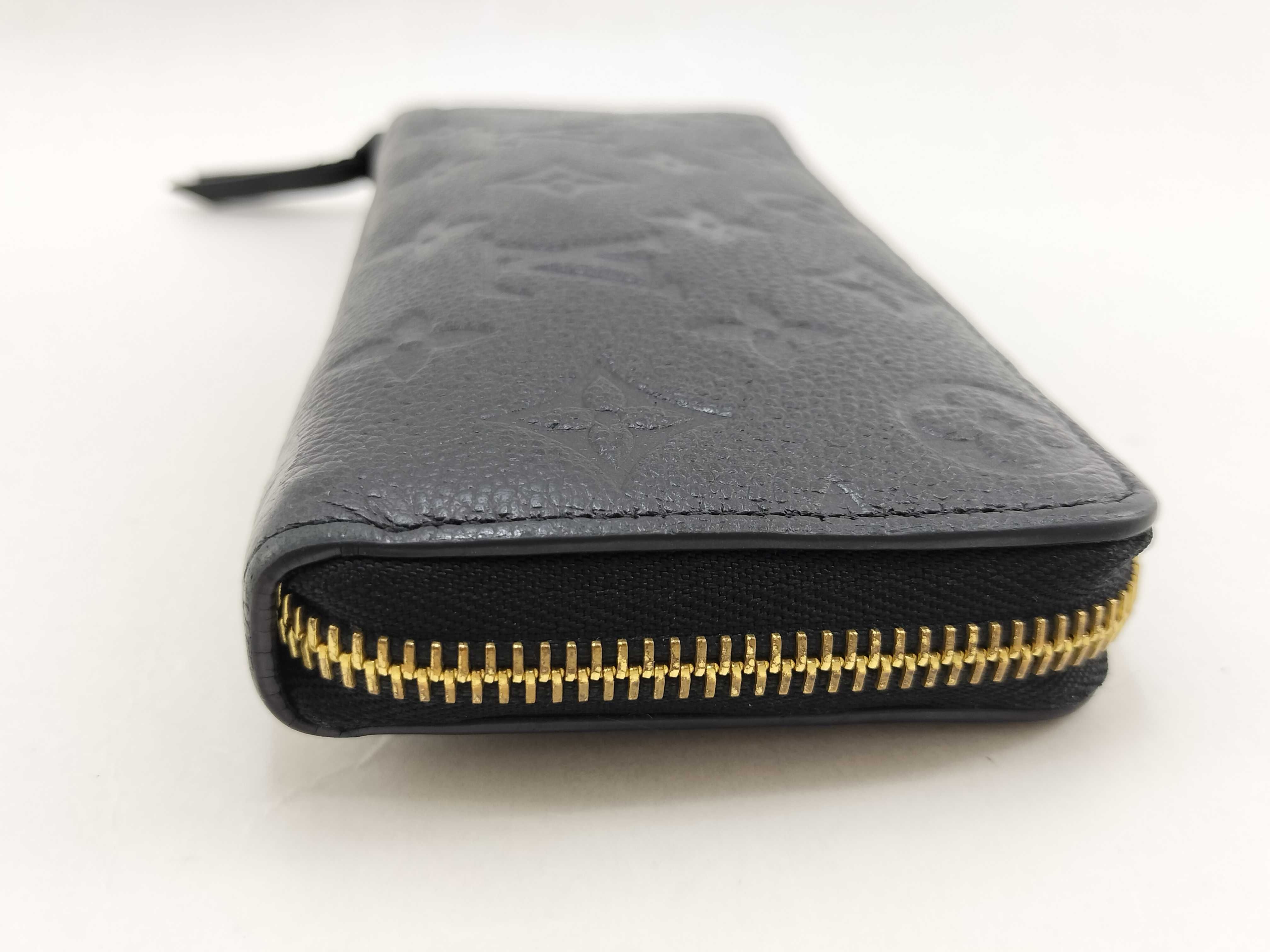 Monogram Empreinte Louis Vuitton Clemence Empreinte Noir Wallet — view 3