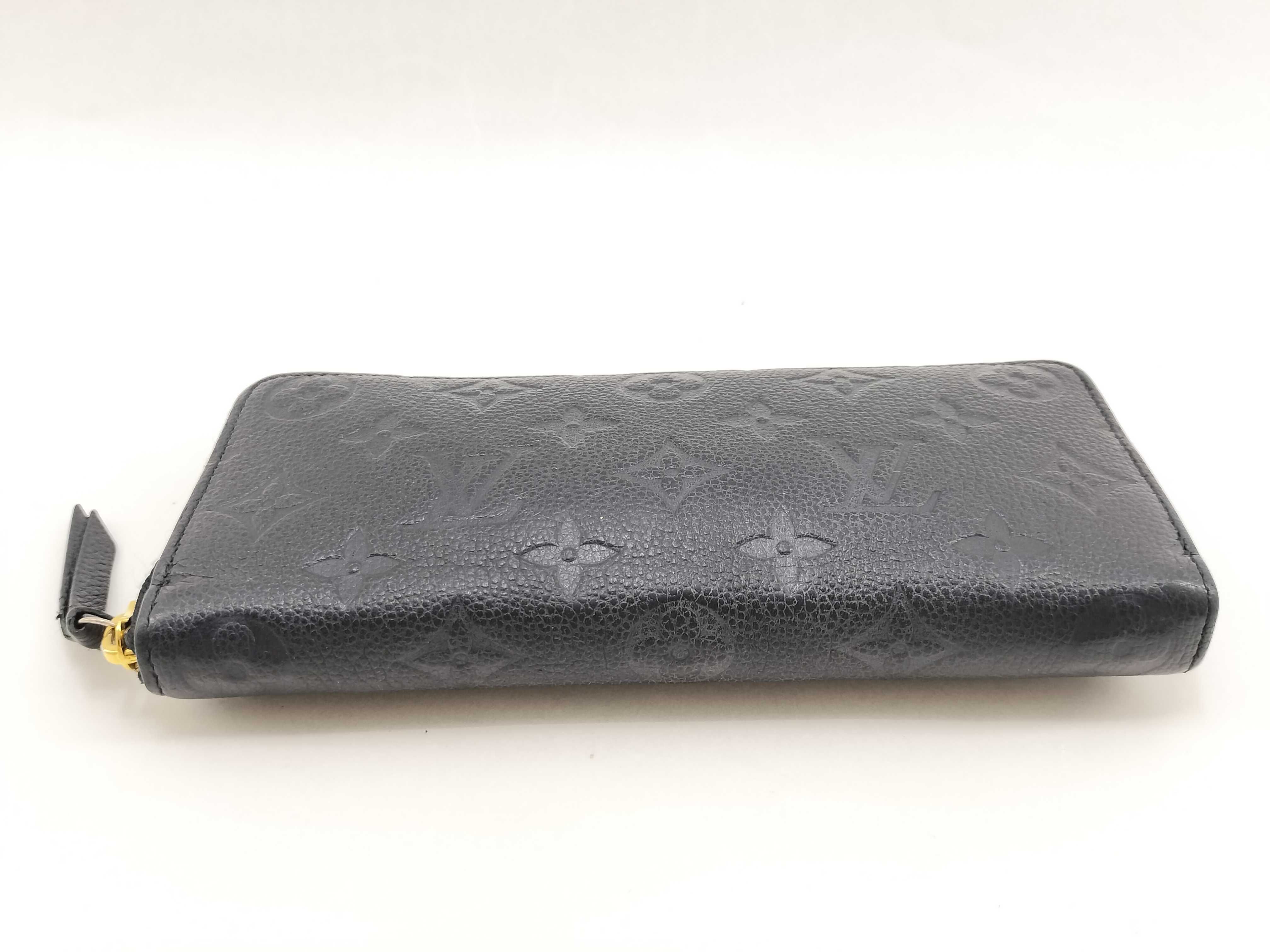 Monogram Empreinte Louis Vuitton Clemence Empreinte Noir Wallet — view 5