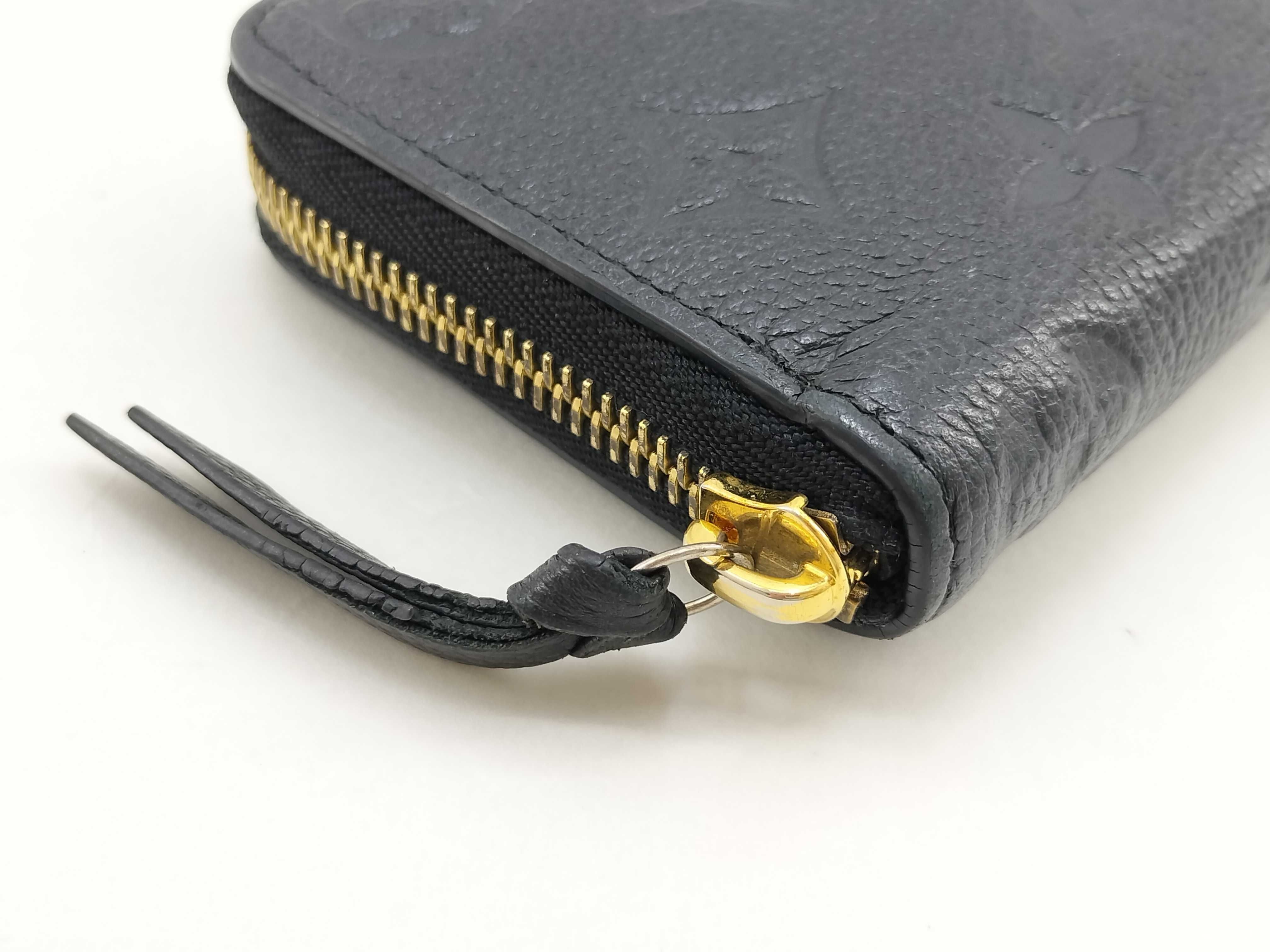 Monogram Empreinte Louis Vuitton Clemence Empreinte Noir Wallet — view 6