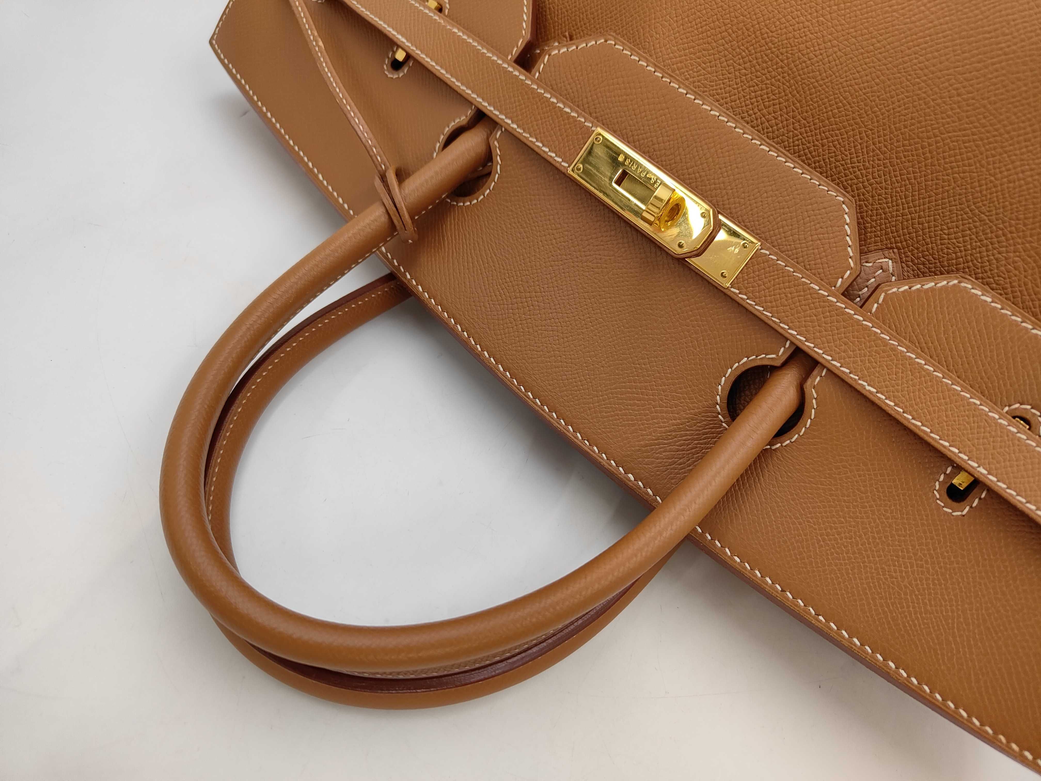Birkin 40 Courchevel Leather Gold Hardware D Stamp Handbag — view 5