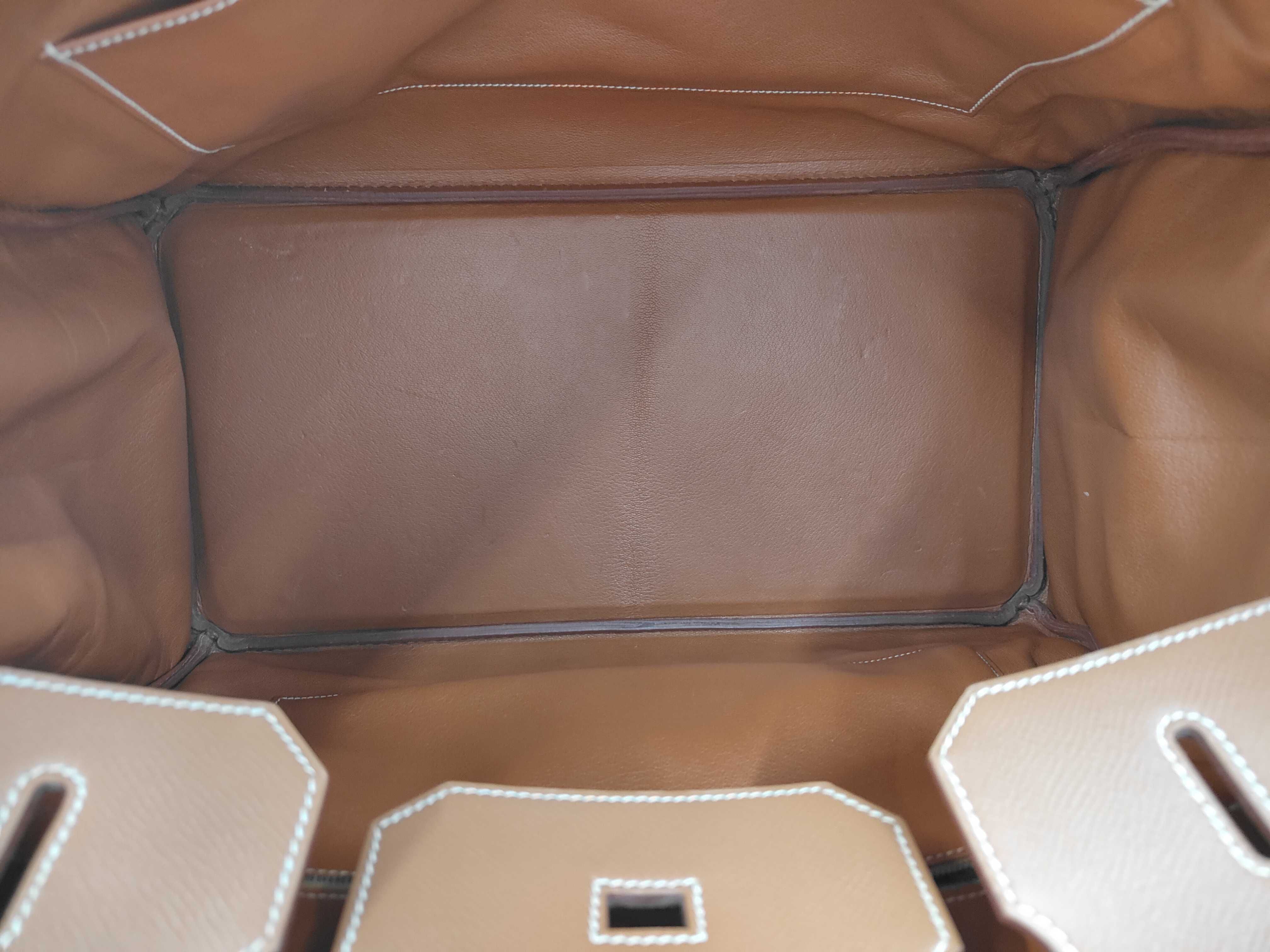 Birkin 40 Courchevel Leather Gold Hardware D Stamp Handbag — view 6