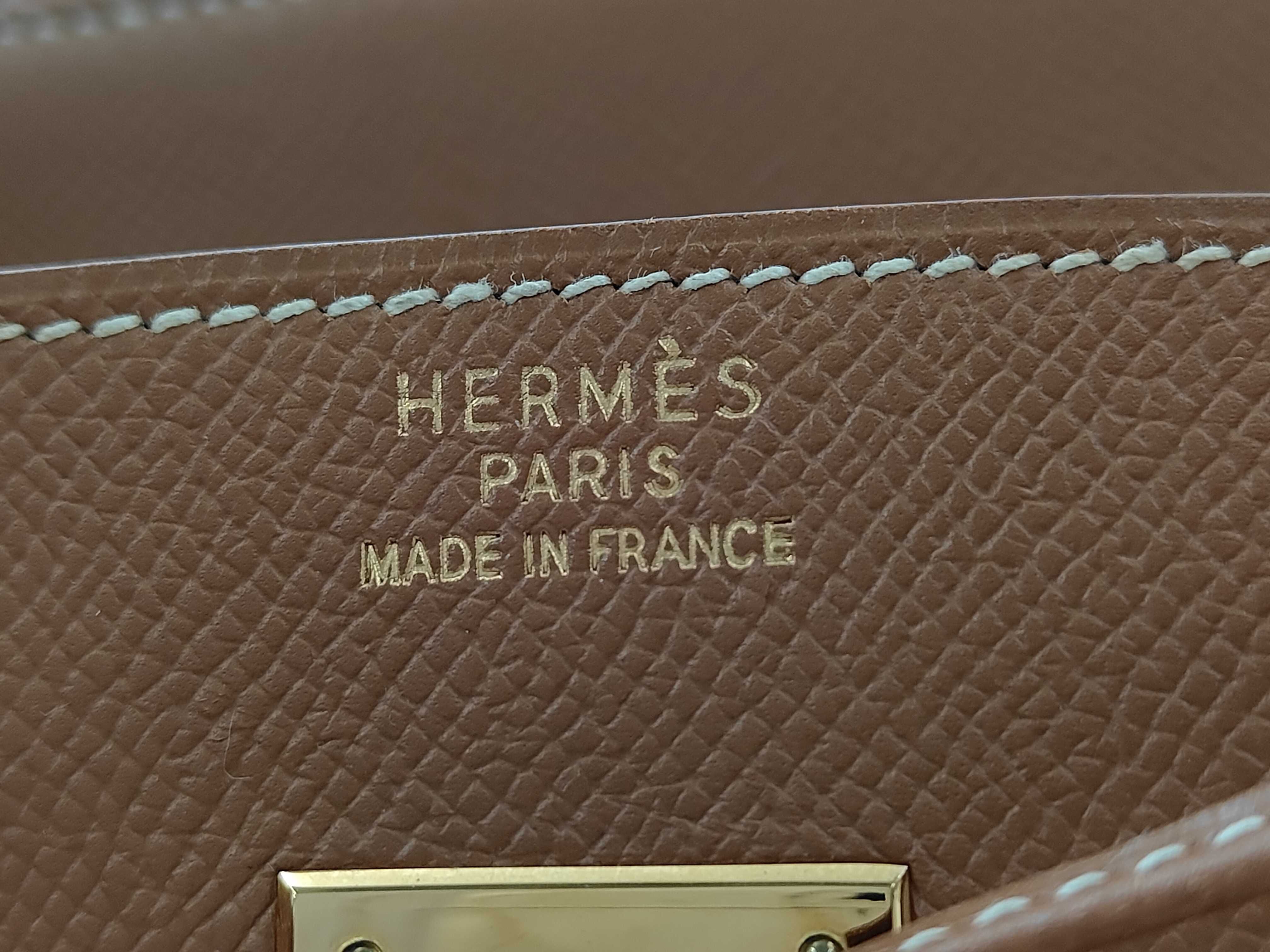 Birkin 40 Courchevel Leather Gold Hardware D Stamp Handbag — view 7