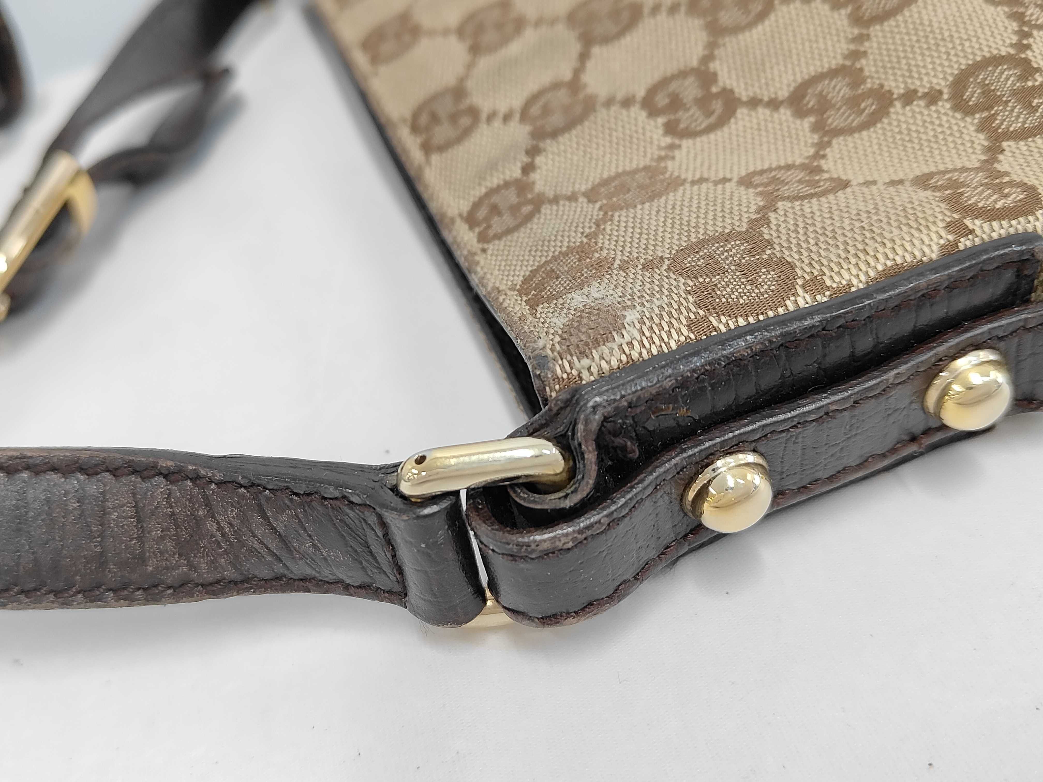 Horsebit Canvas Shoulder Bag — view 6