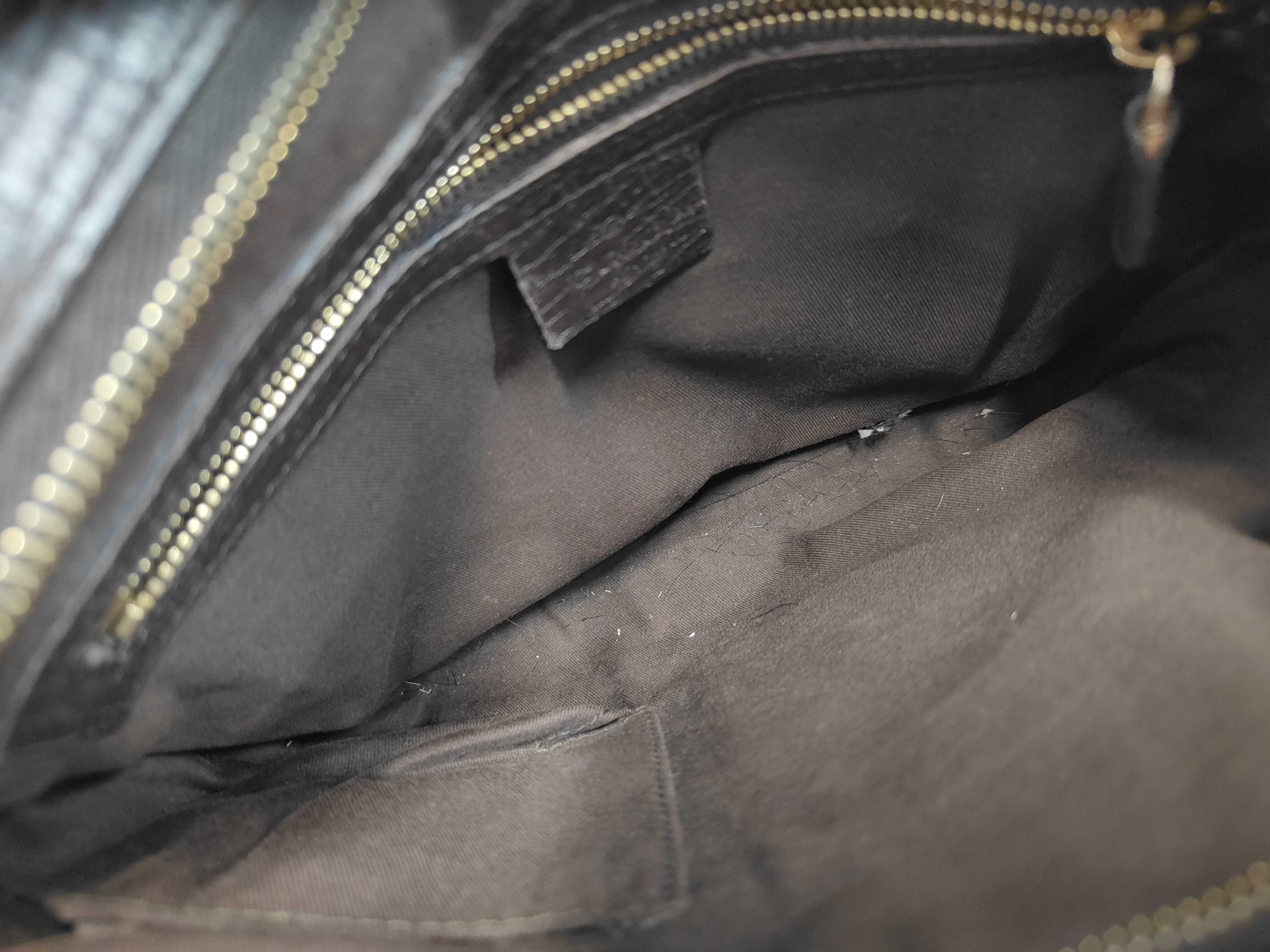 Horsebit Canvas Shoulder Bag — view 8