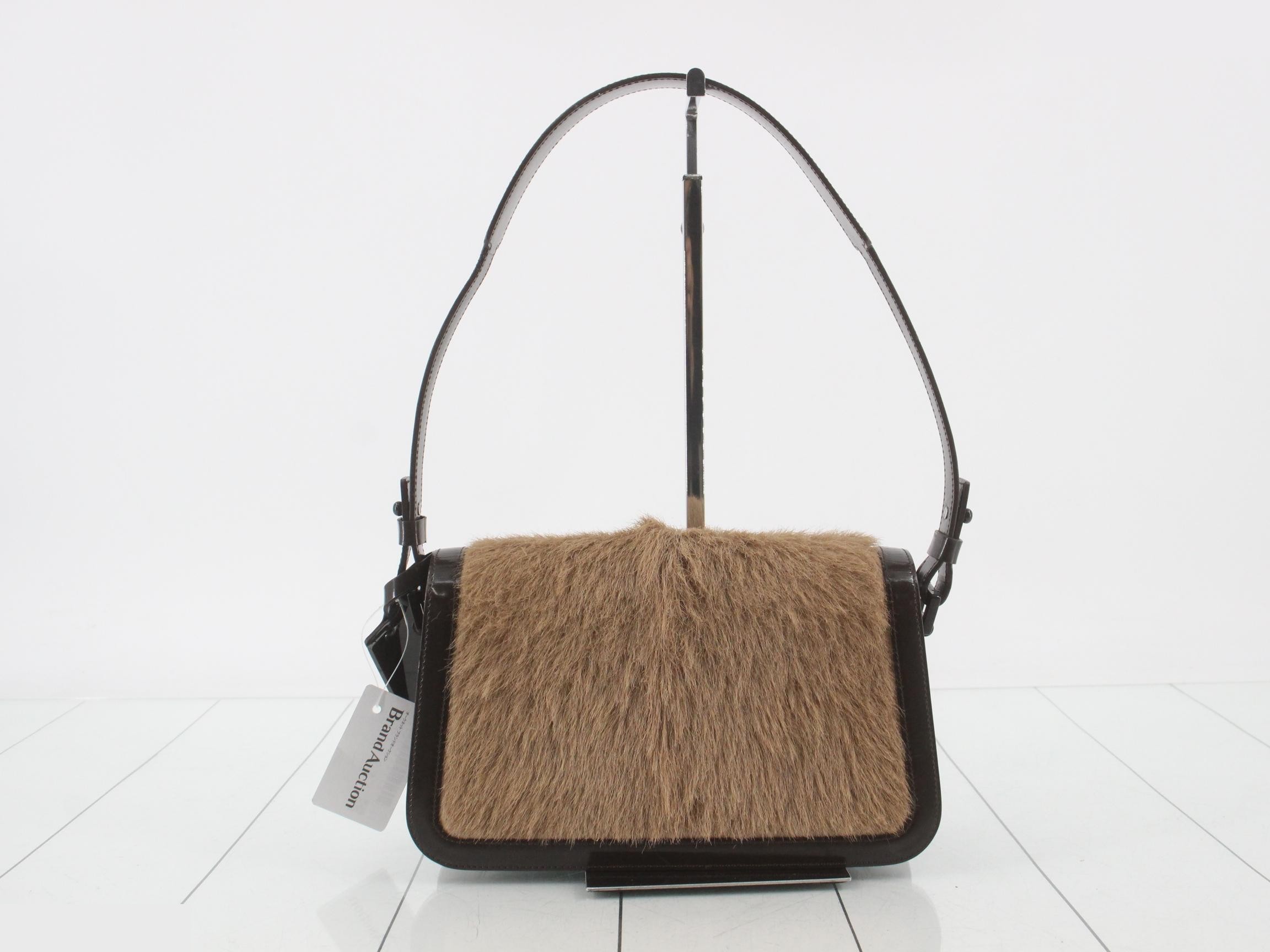 fur shoulder bag — view 2