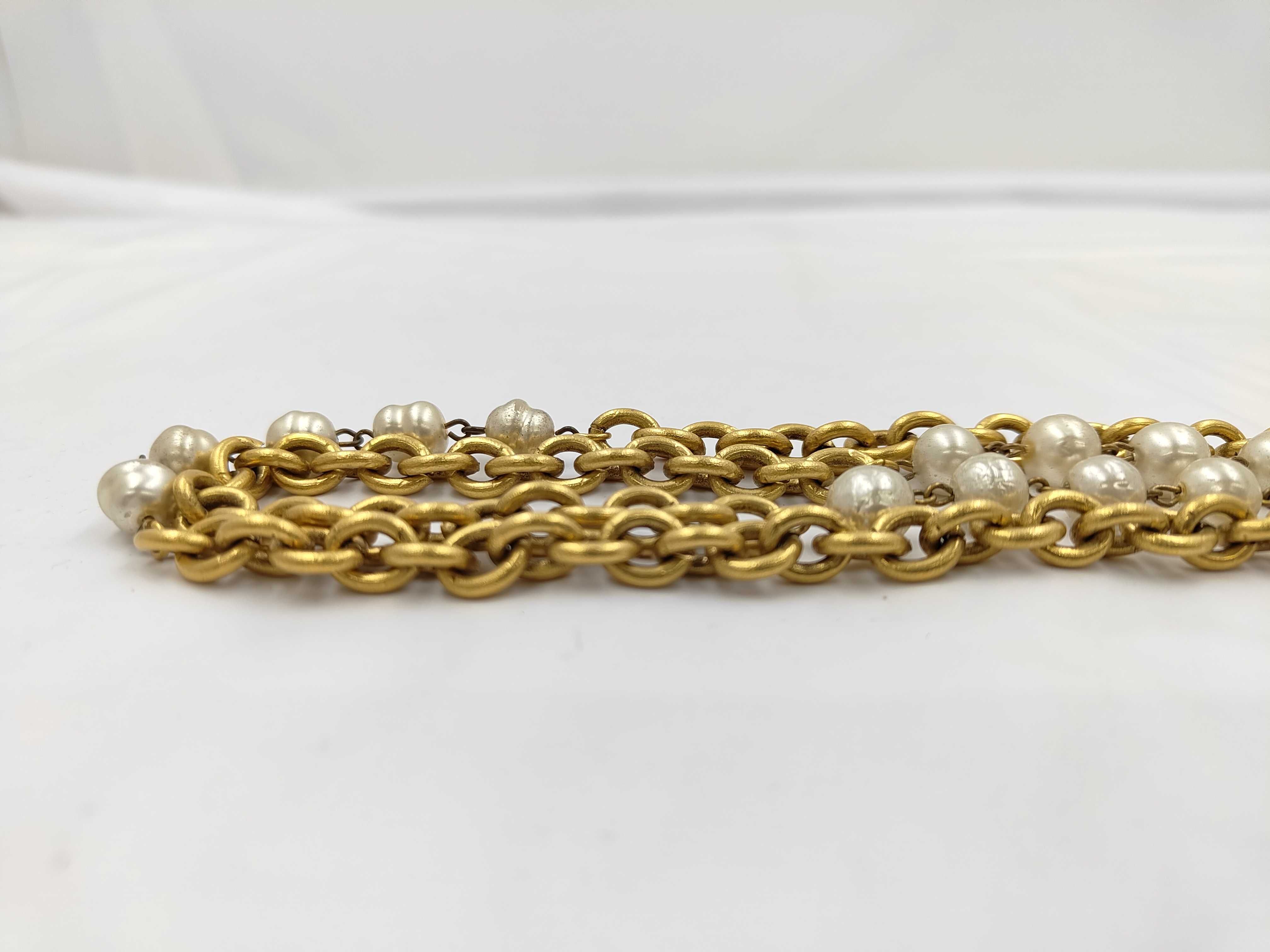 Pearl Long Chain Necklace — view 3