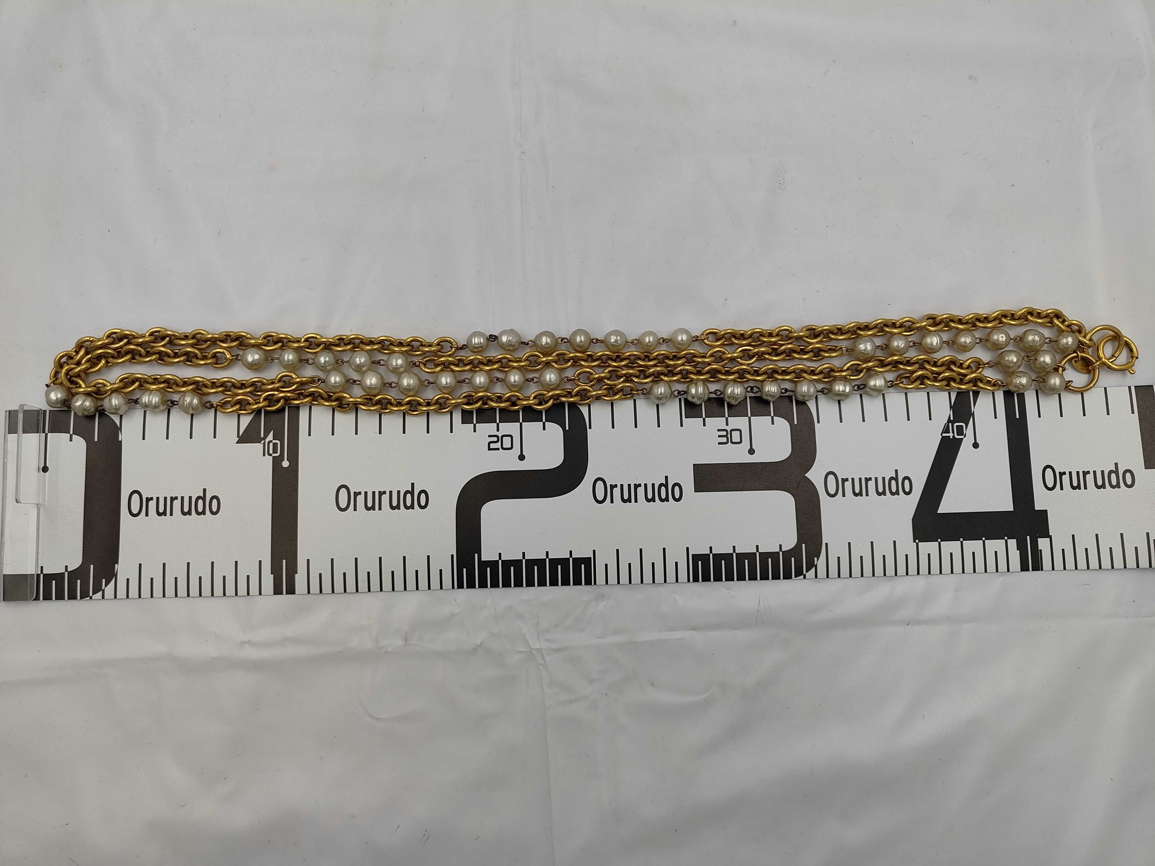 Pearl Long Chain Necklace — view 6