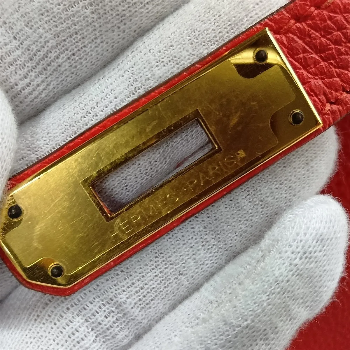[Individually packaged] Hermes Birkin 30 Retourne Togo Rose Jaipur Gold Hardware P:2012 — view 11