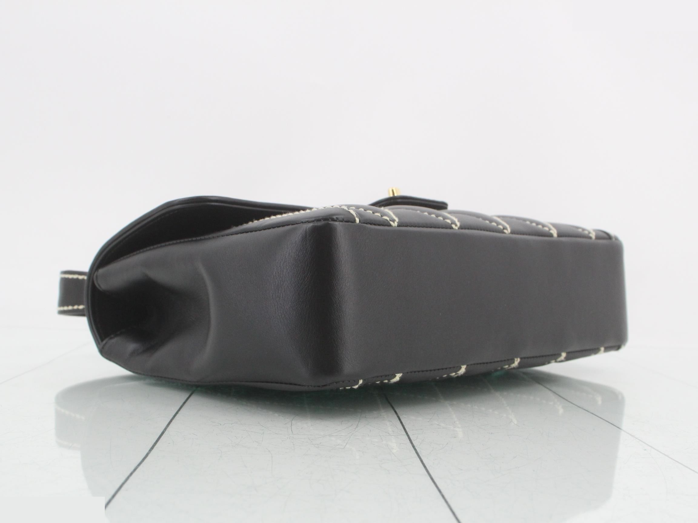 Wild Stitch Classic Top Handle Lambskin Black, Series 9, W30cm — view 5