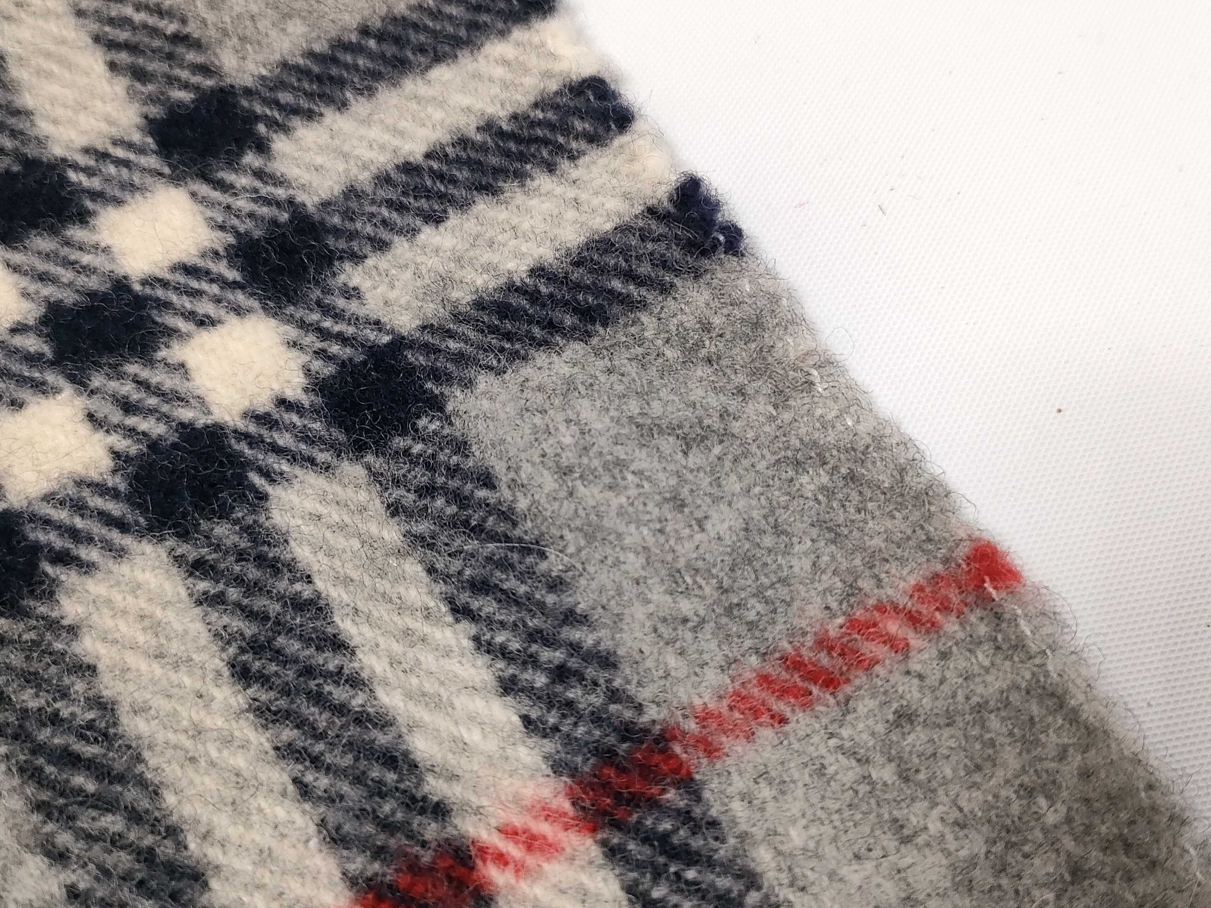 wool shawl/blanket in gray, other accessories. — view 6