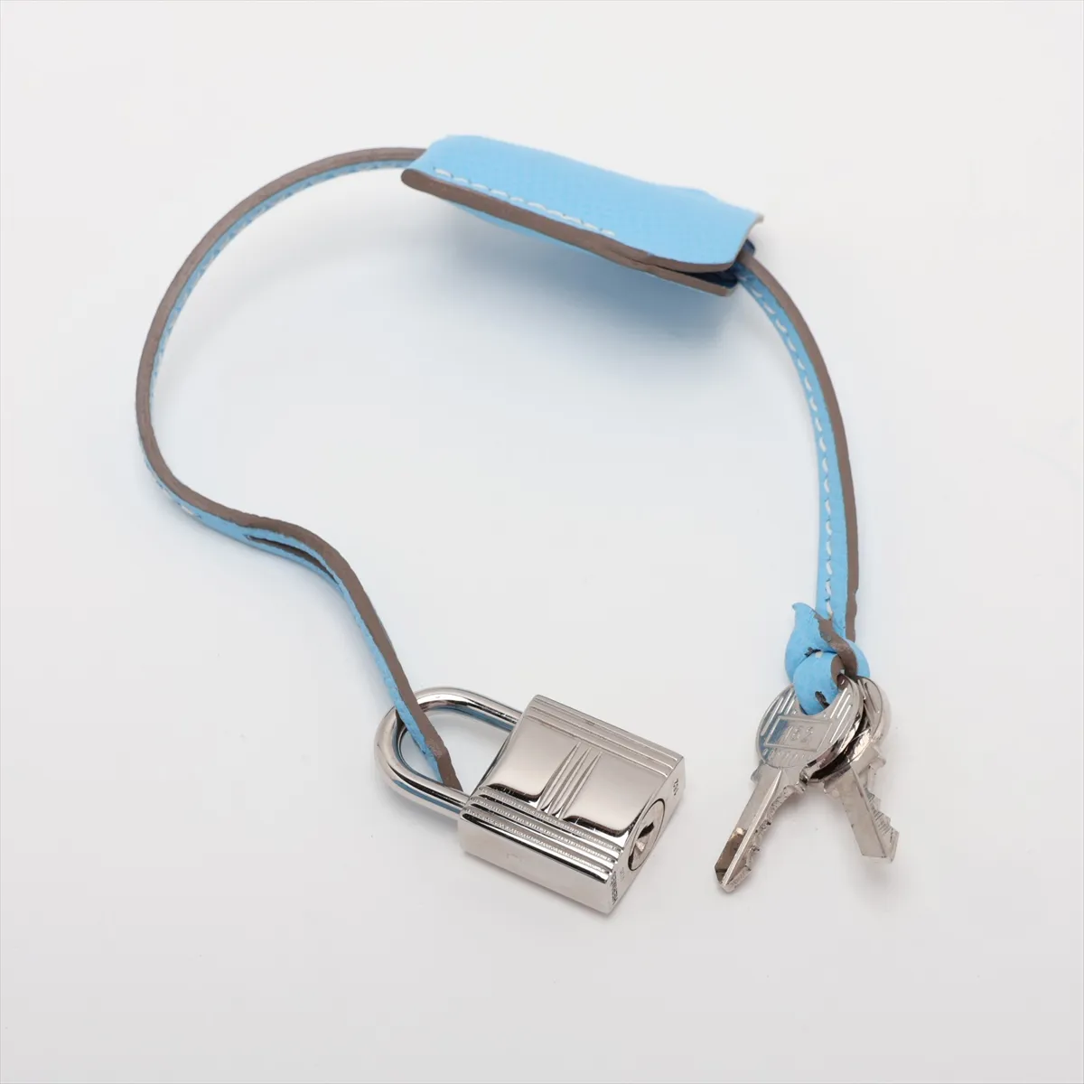 [Individually packaged] Hermes Kelly 35 Retournée Verso Veau Epsom Celeste x Mykonos Silver Hardware O: 2011 — view 12