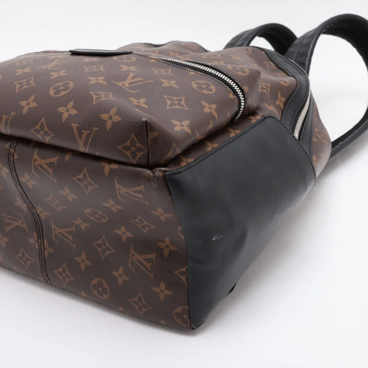 Monogram Macassar Discovery Backpack PM M46684 (Serial Number Unknown) Brown x Black — view 3